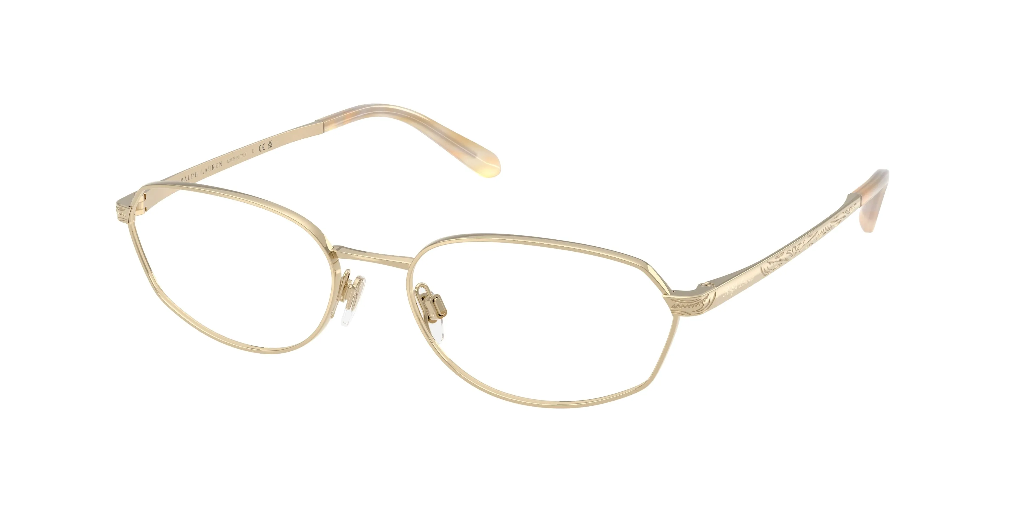 Ralph Lauren RL5140 9116 Montature da vista Metallo Oro Trasparente Geometrica Normale - immagine 1
