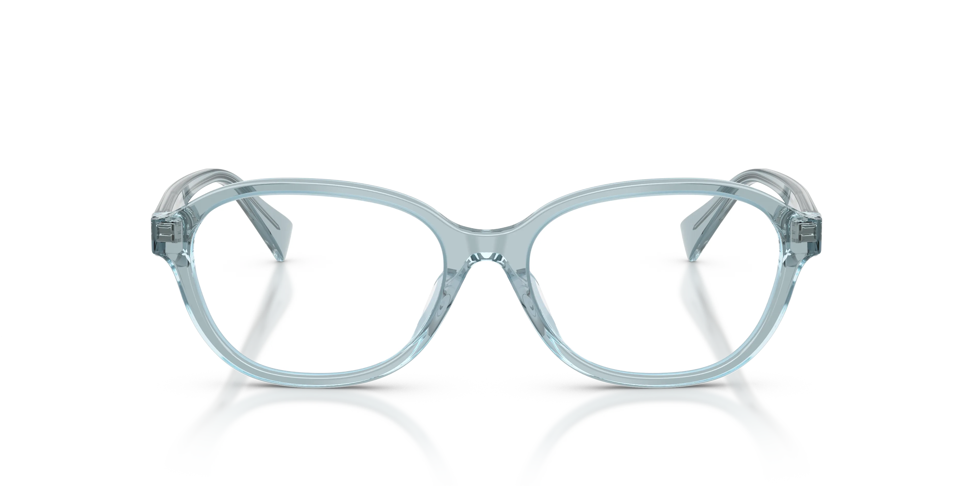 Ralph Lauren RA7203U 6382 Montature da vista Acetato Blu Trasparente Pillow Normale - immagine 3