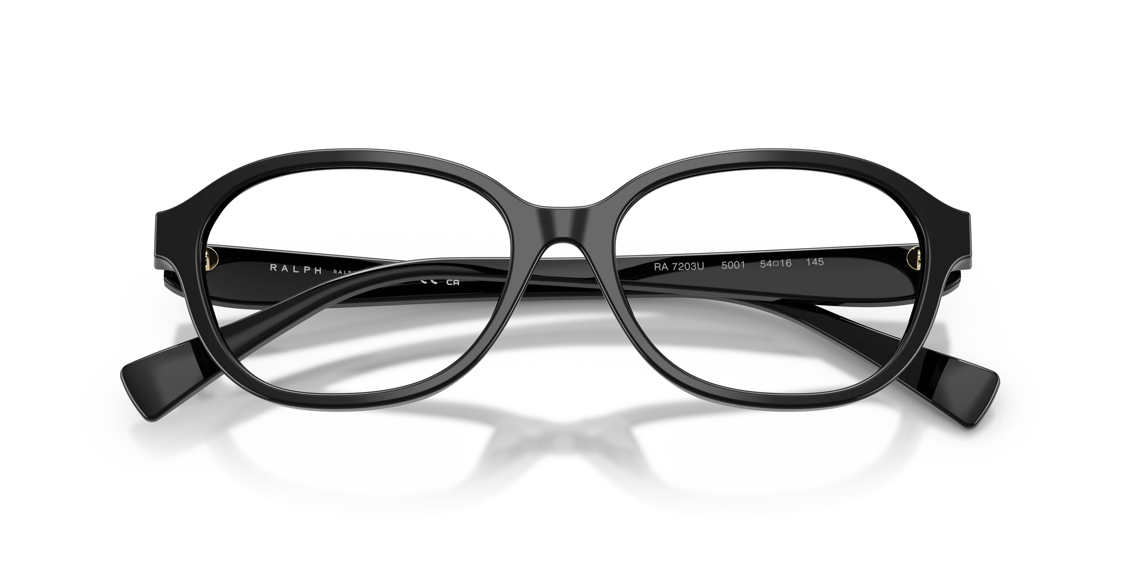 Ralph Lauren RA7203U 5001 Montature da vista Acetato Nero Trasparente Pillow Normale - immagine 2