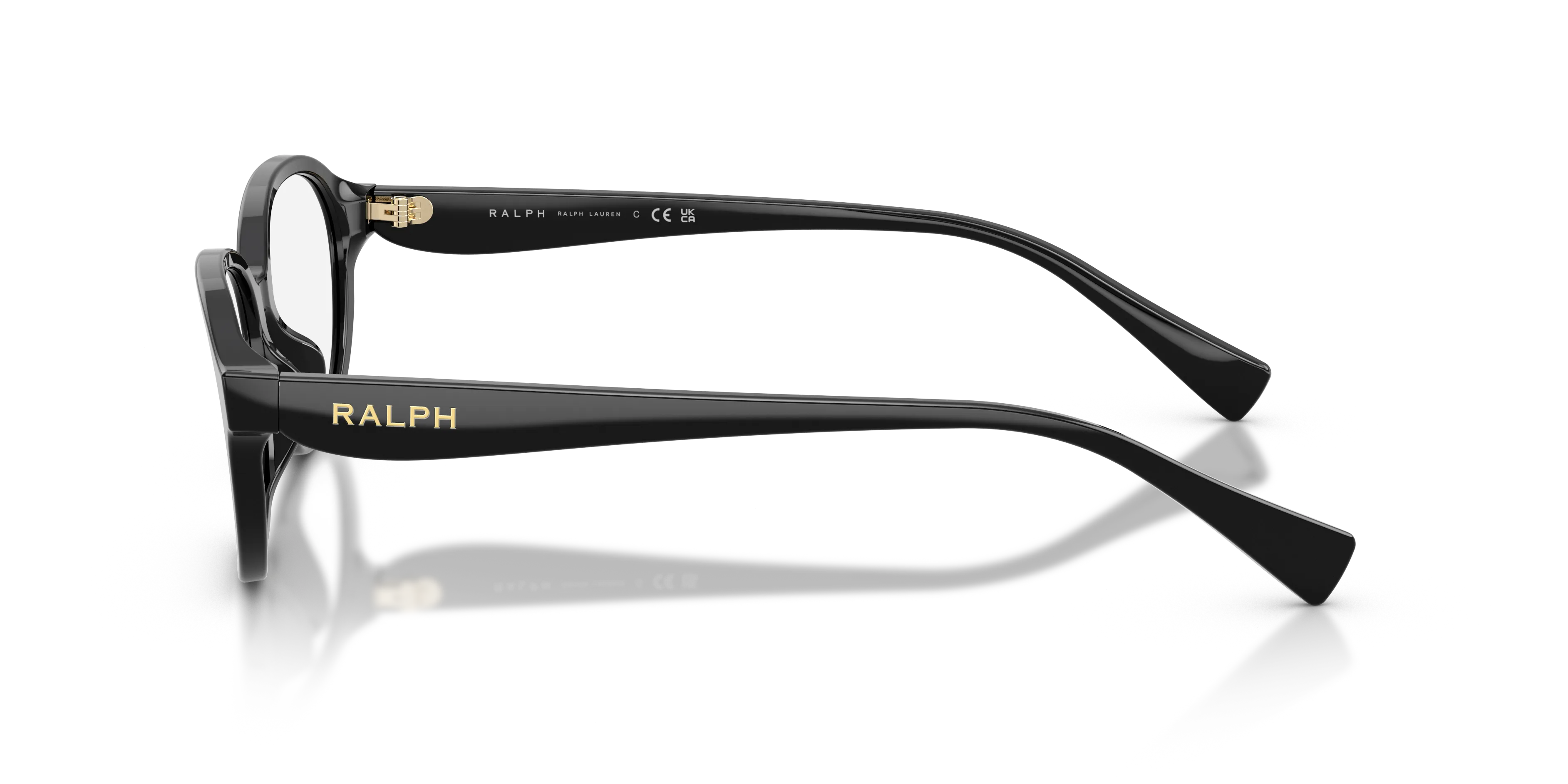 Ralph Lauren RA7203U 5001 Montature da vista Acetato Nero Trasparente Pillow Normale - immagine 4