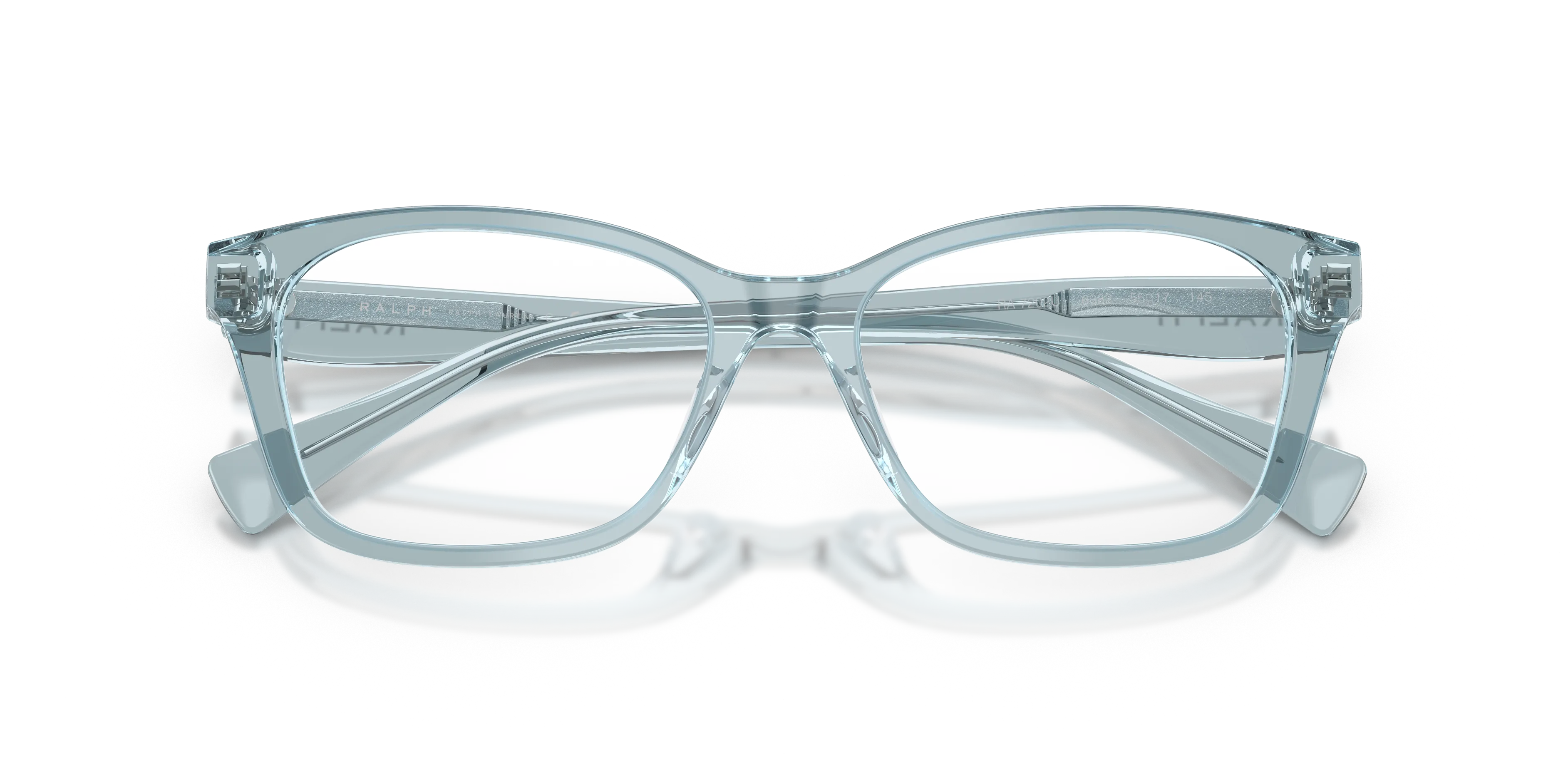 Ralph Lauren RA7202U 6382 Montature da vista Acetato Blu Trasparente Geometrica Normale - immagine 2