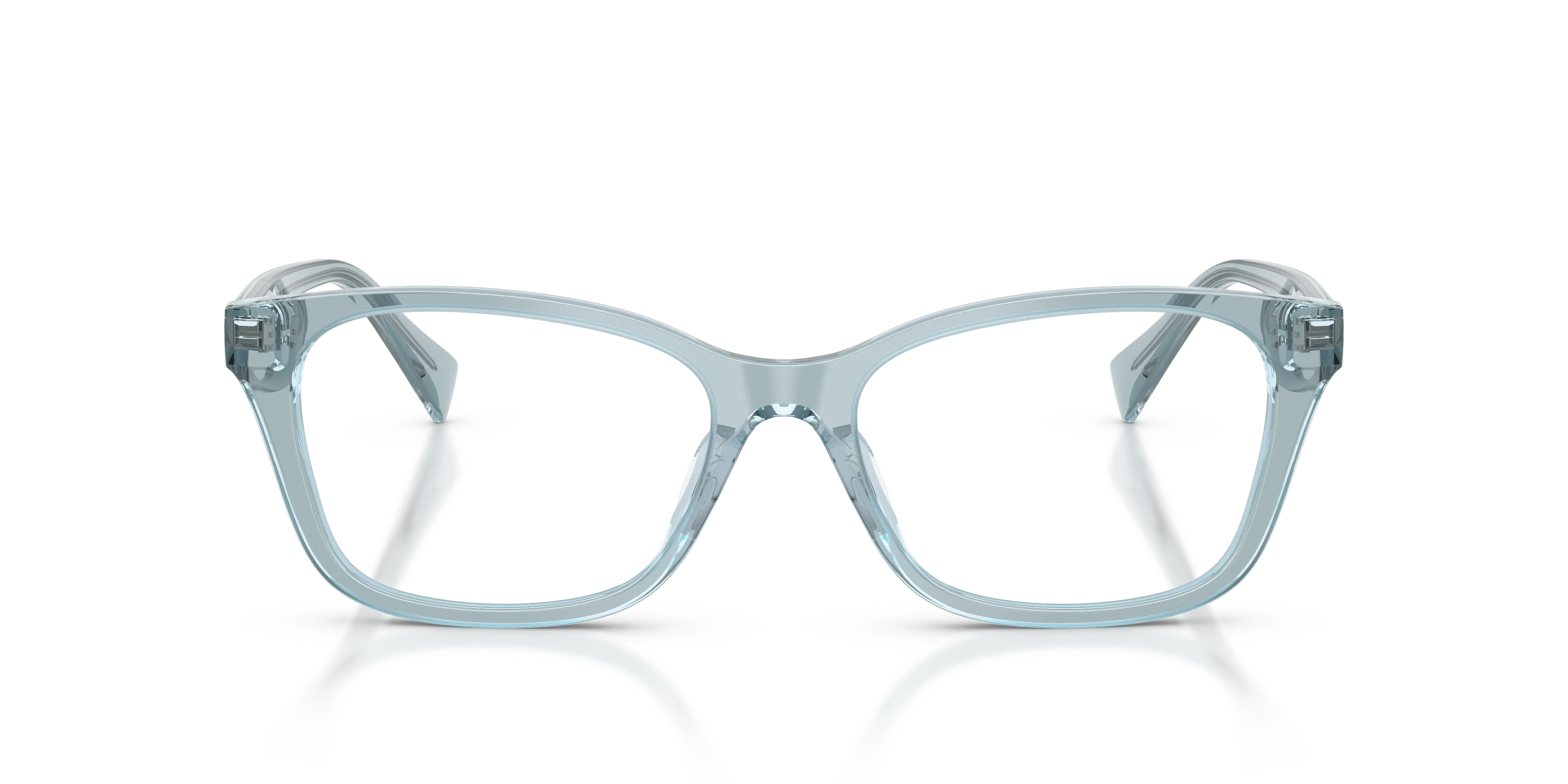 Ralph Lauren RA7202U 6382 Montature da vista Acetato Blu Trasparente Geometrica Normale - immagine 3