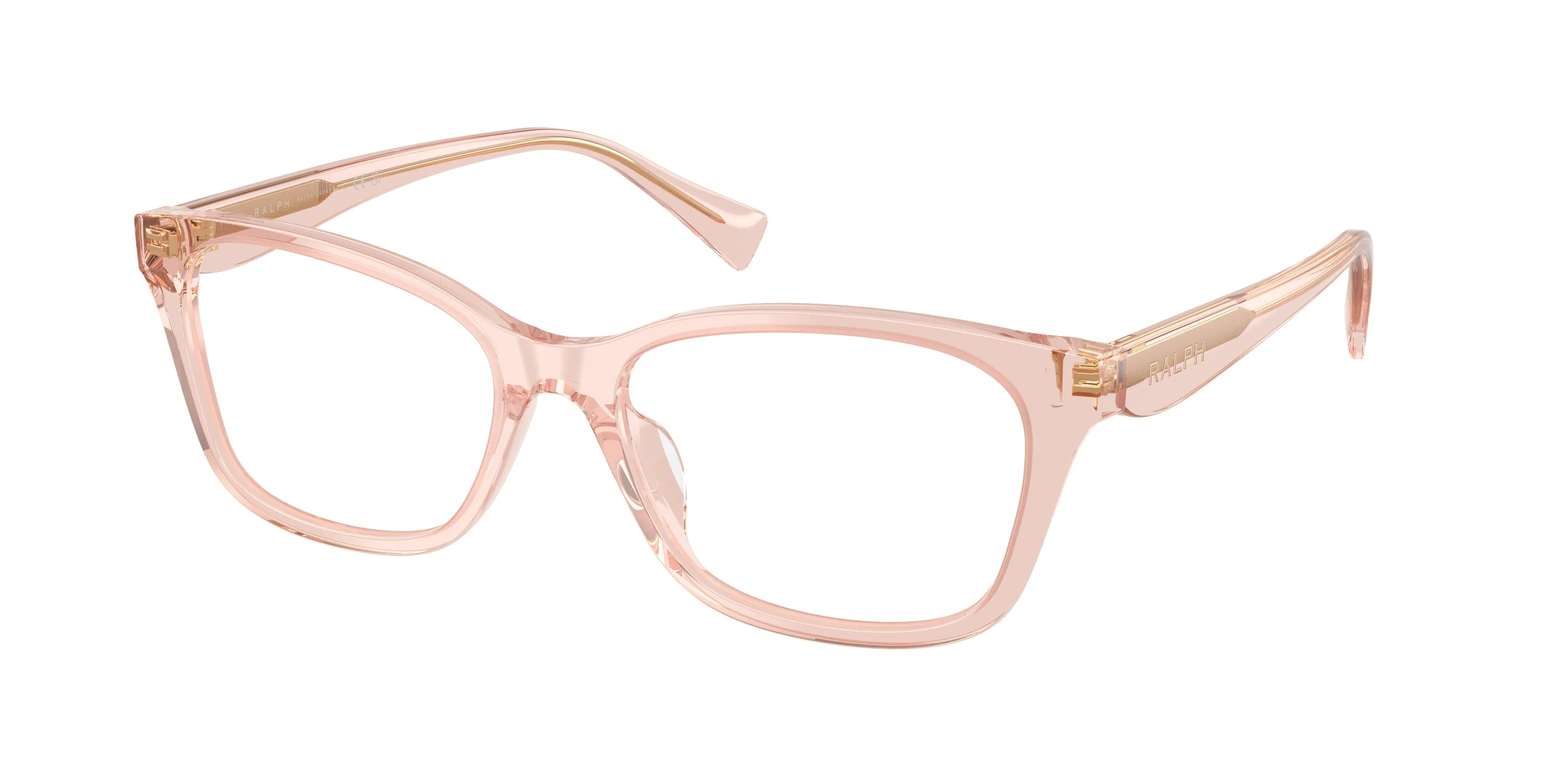 Ralph Lauren RA7202U 6381 Montature da vista Acetato Rosa Trasparente Geometrica Normale - immagine 1