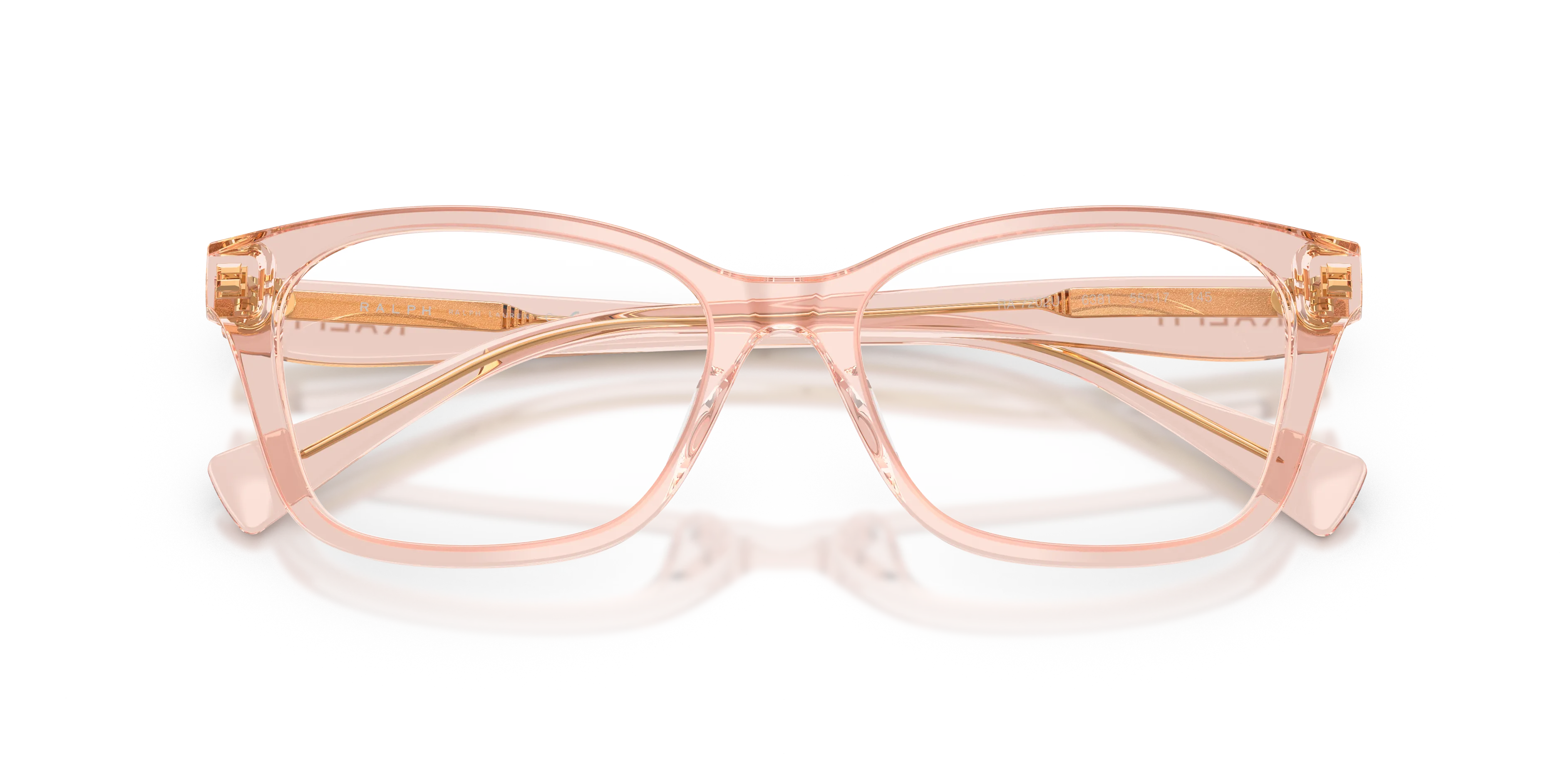 Ralph Lauren RA7202U 6381 Montature da vista Acetato Rosa Trasparente Geometrica Normale - immagine 2