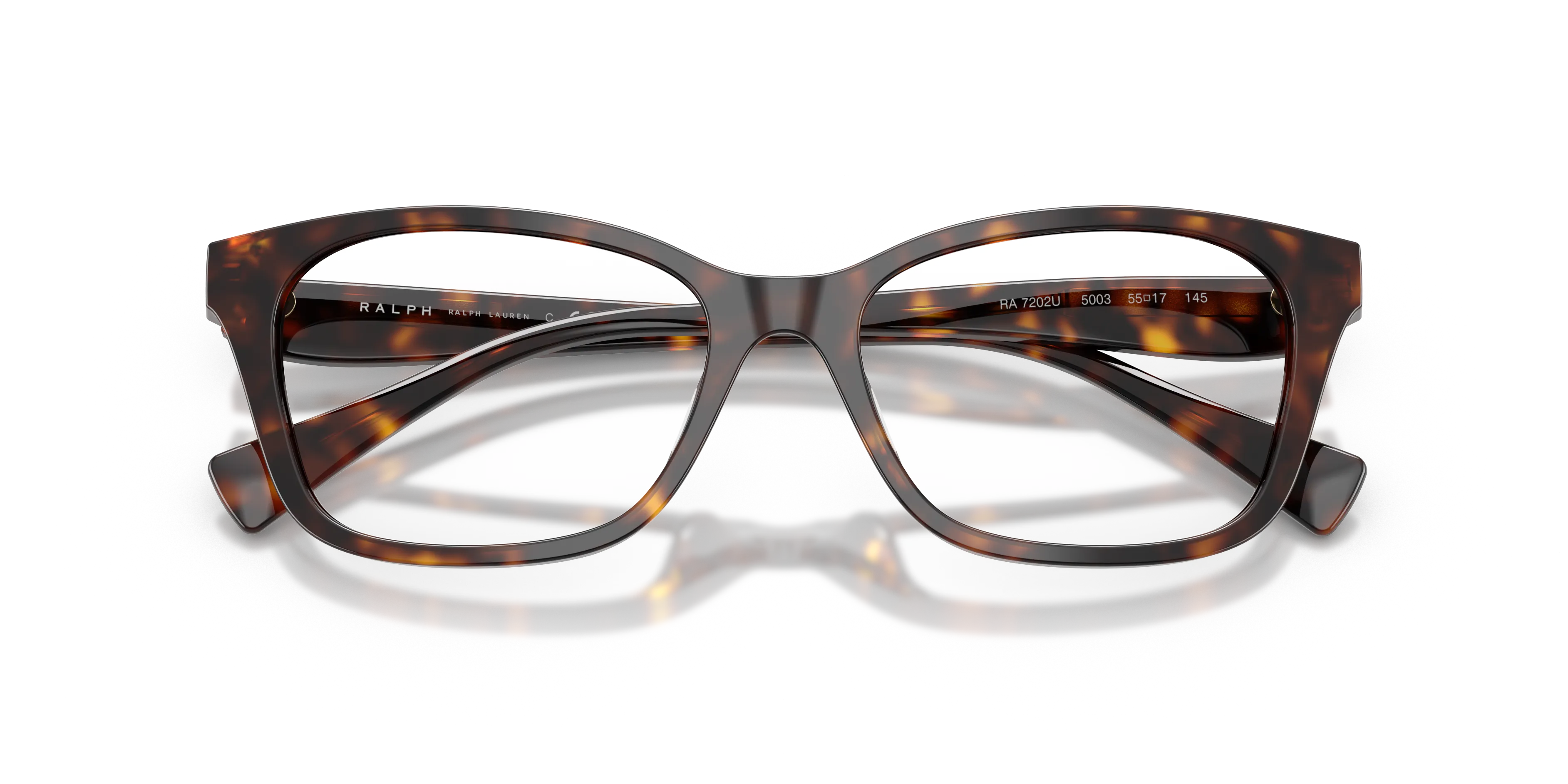 Ralph Lauren RA7202U 5003 Montature da vista Acetato Tartaruga Trasparente Geometrica Normale - immagine 2