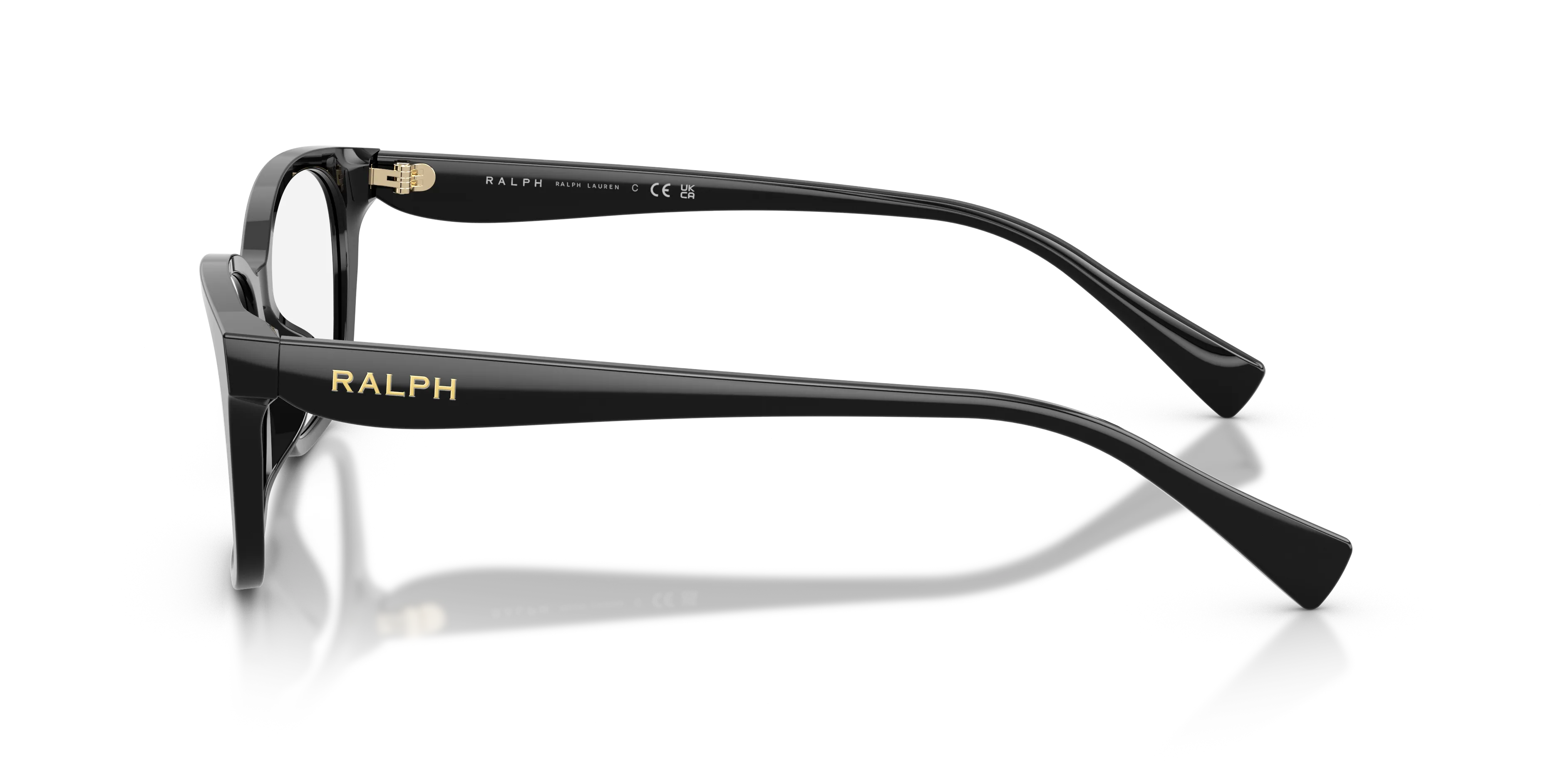 Ralph Lauren RA7202U 5001 Montature da vista Acetato Nero Trasparente Geometrica Normale - immagine 4