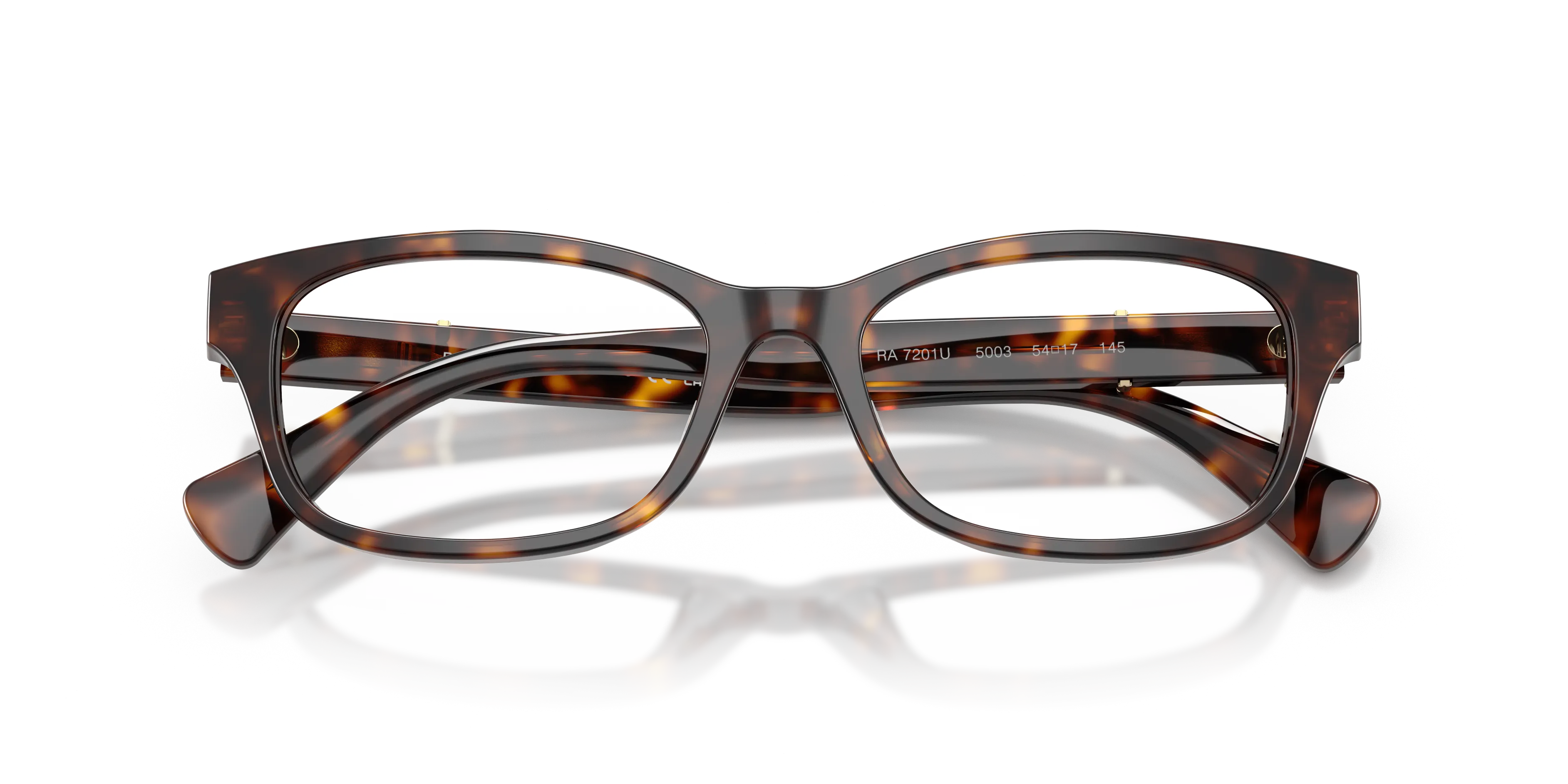 Ralph Lauren RA7201U 5003 Montature da vista Acetato Tartaruga Trasparente Squadrata Normale - immagine 2