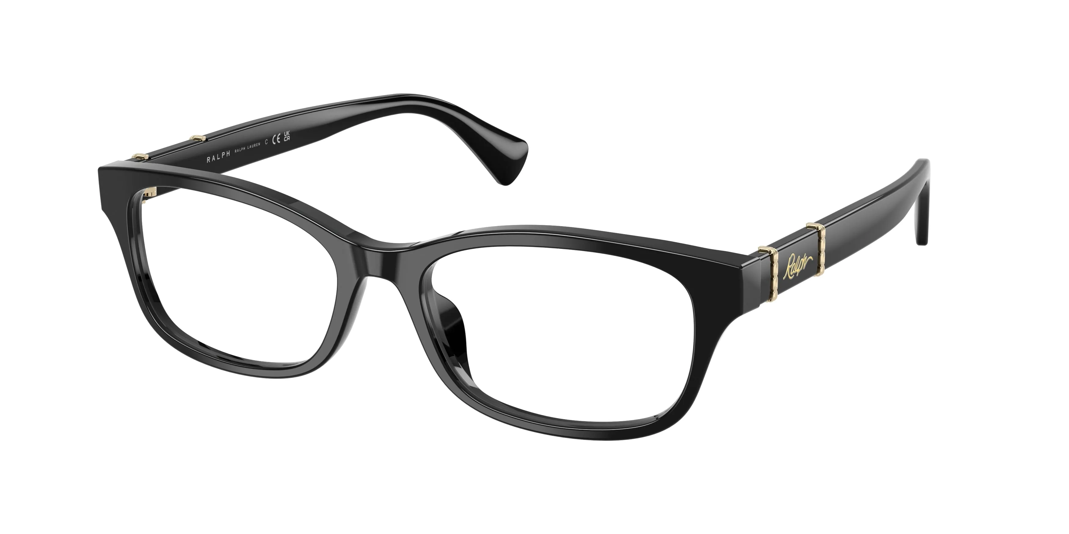 Ralph Lauren RA7201U 5001 Montature da vista Acetato Nero Trasparente Squadrata Normale - immagine 1