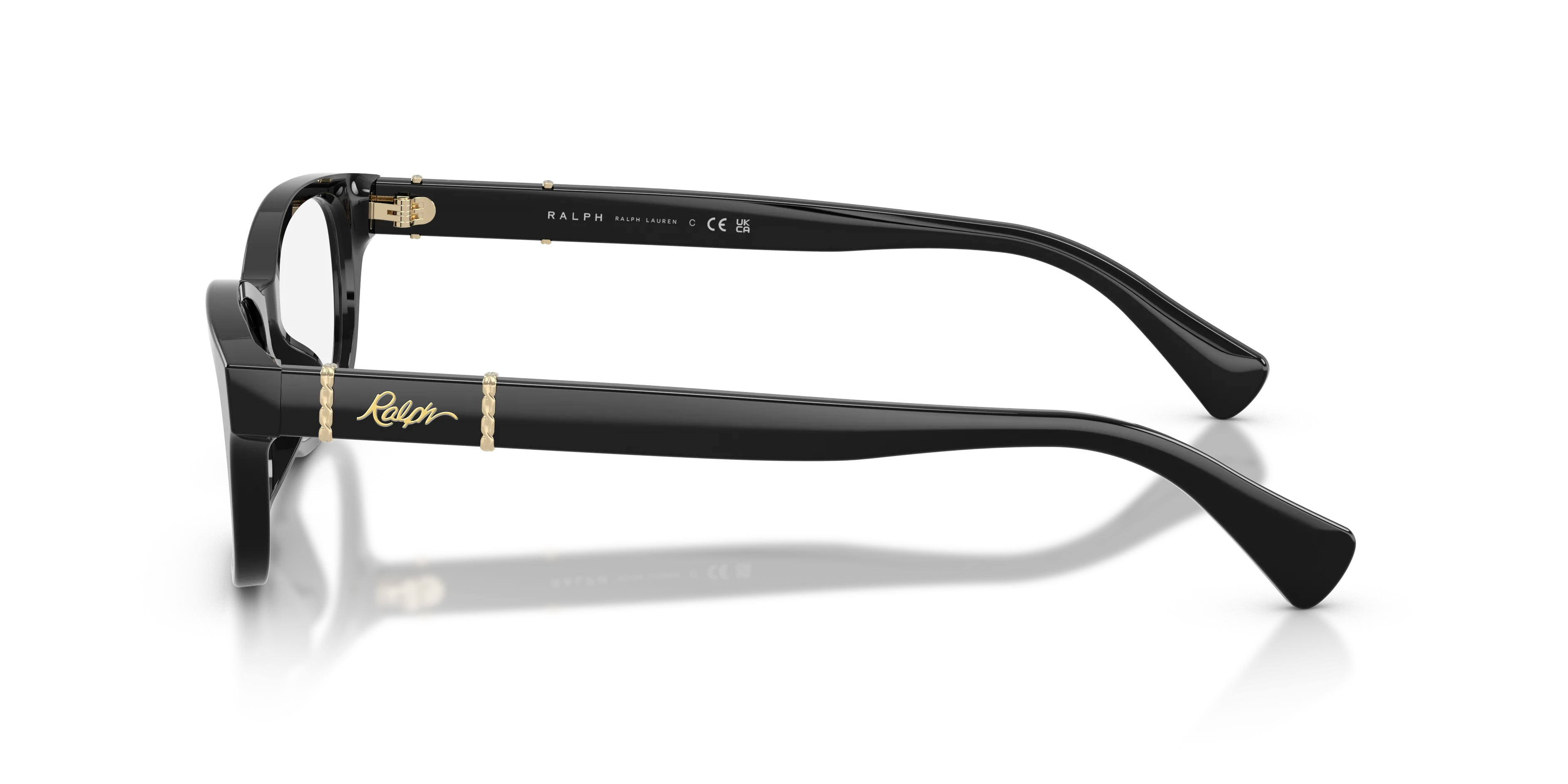 Ralph Lauren RA7201U 5001 Montature da vista Acetato Nero Trasparente Squadrata Normale - immagine 4