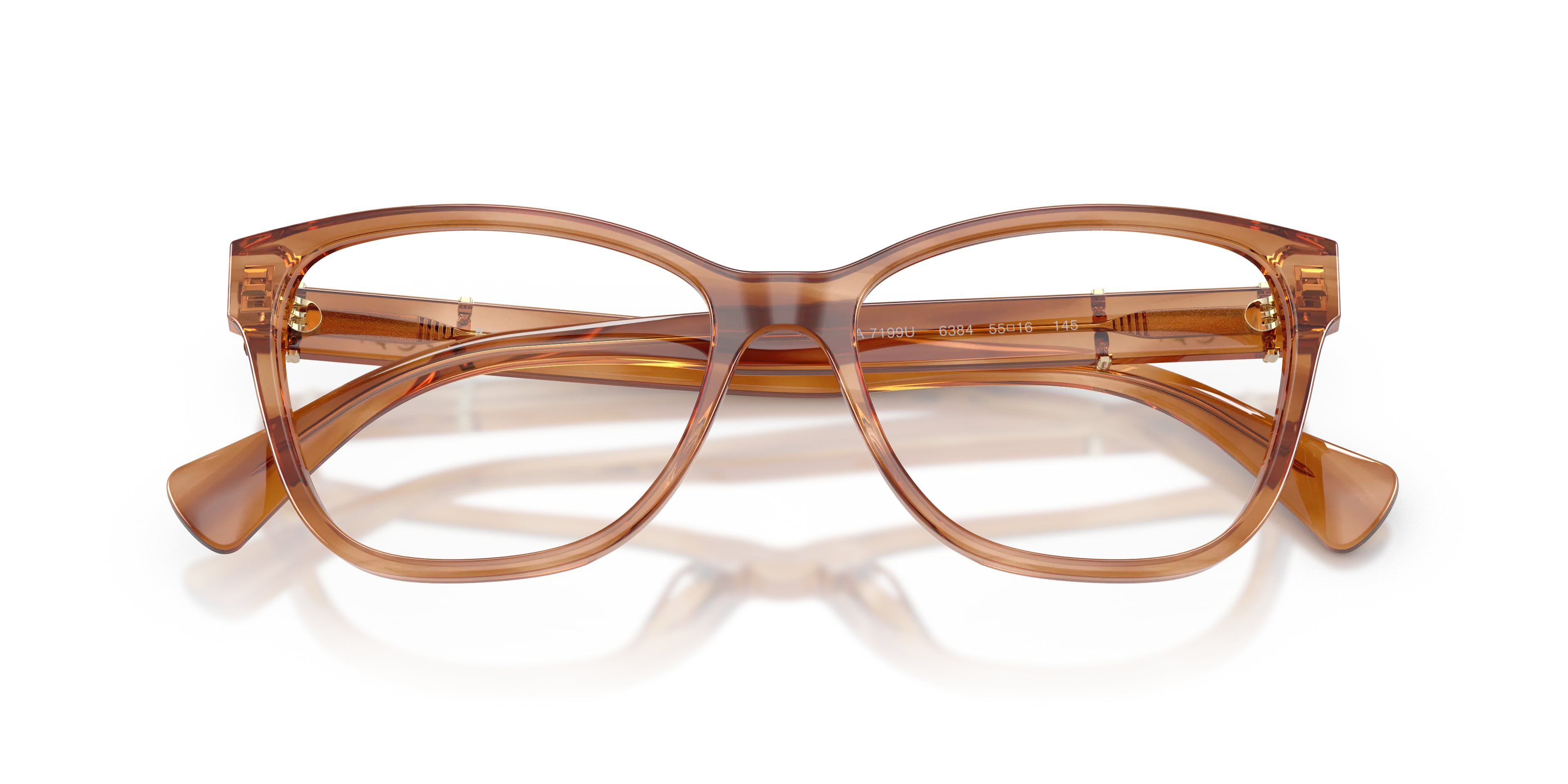 Ralph Lauren RA7199U 6384 Montature da vista Acetato Tartaruga Trasparente Farfalla Normale - immagine 2