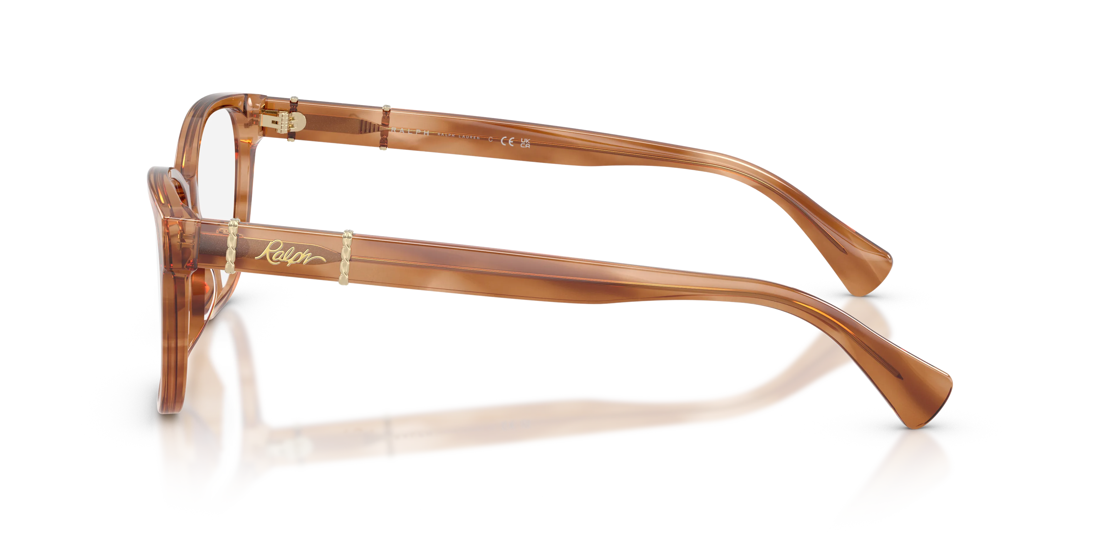 Ralph Lauren RA7199U 6384 Montature da vista Acetato Tartaruga Trasparente Farfalla Normale - immagine 4