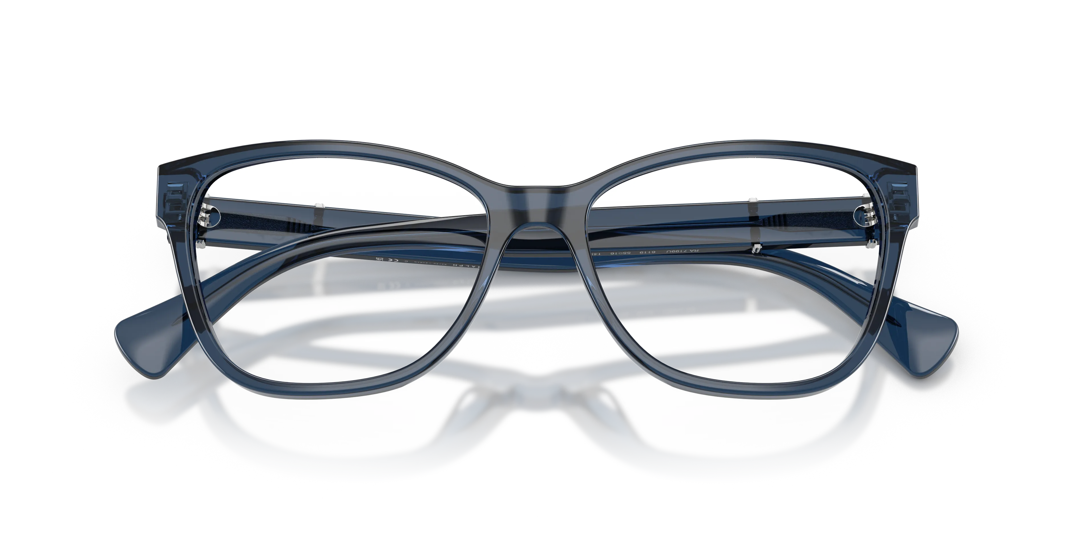 Ralph Lauren RA7199U 6119 Montature da vista Acetato Blu Trasparente Farfalla Normale - immagine 2