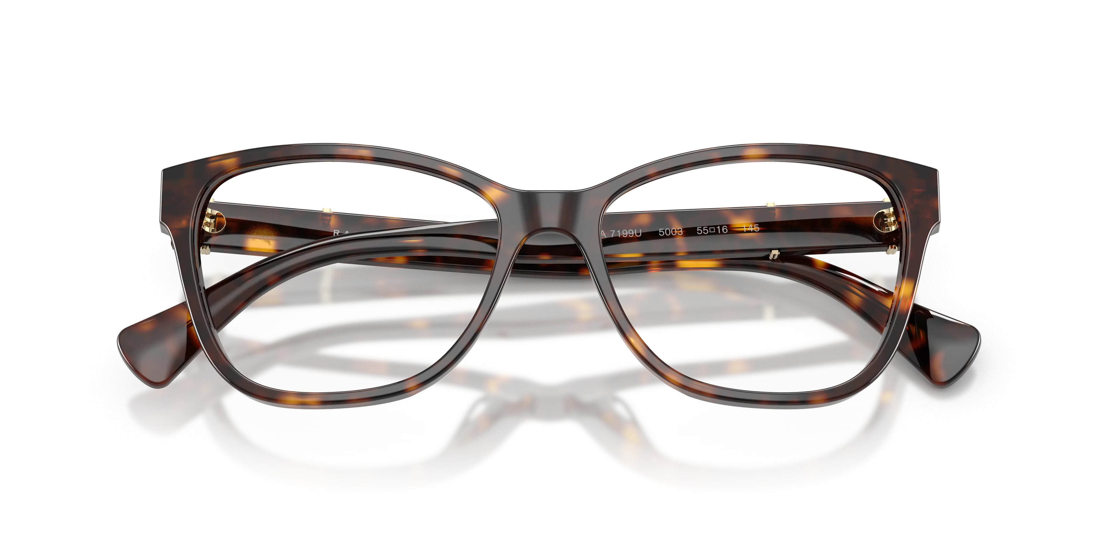 Ralph Lauren RA7199U 5003 Montature da vista Acetato Marrone Trasparente Farfalla Normale - immagine 2
