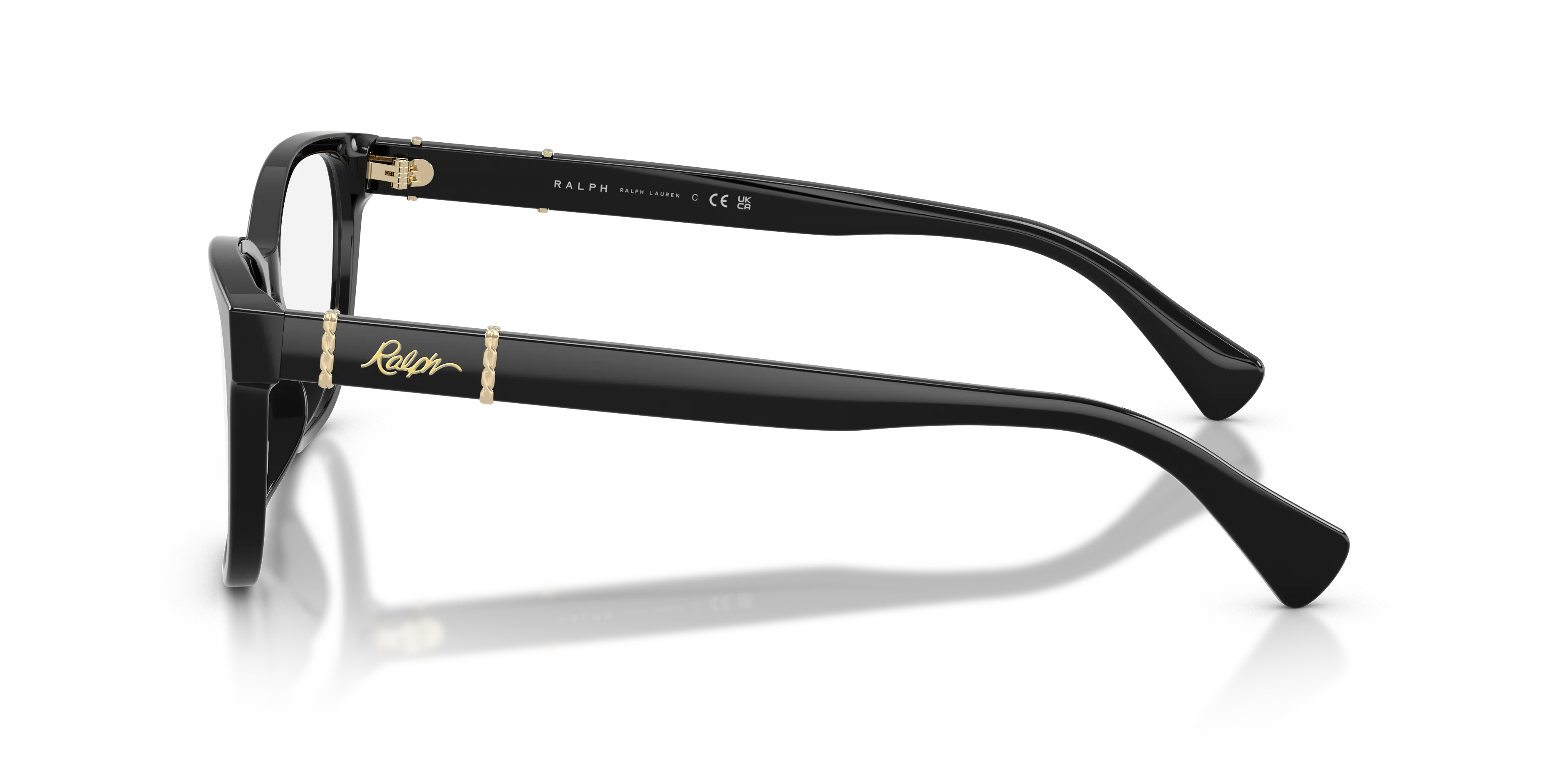 Ralph Lauren RA7199U 5001 Montature da vista Acetato Nero Trasparente Farfalla Normale - immagine 4