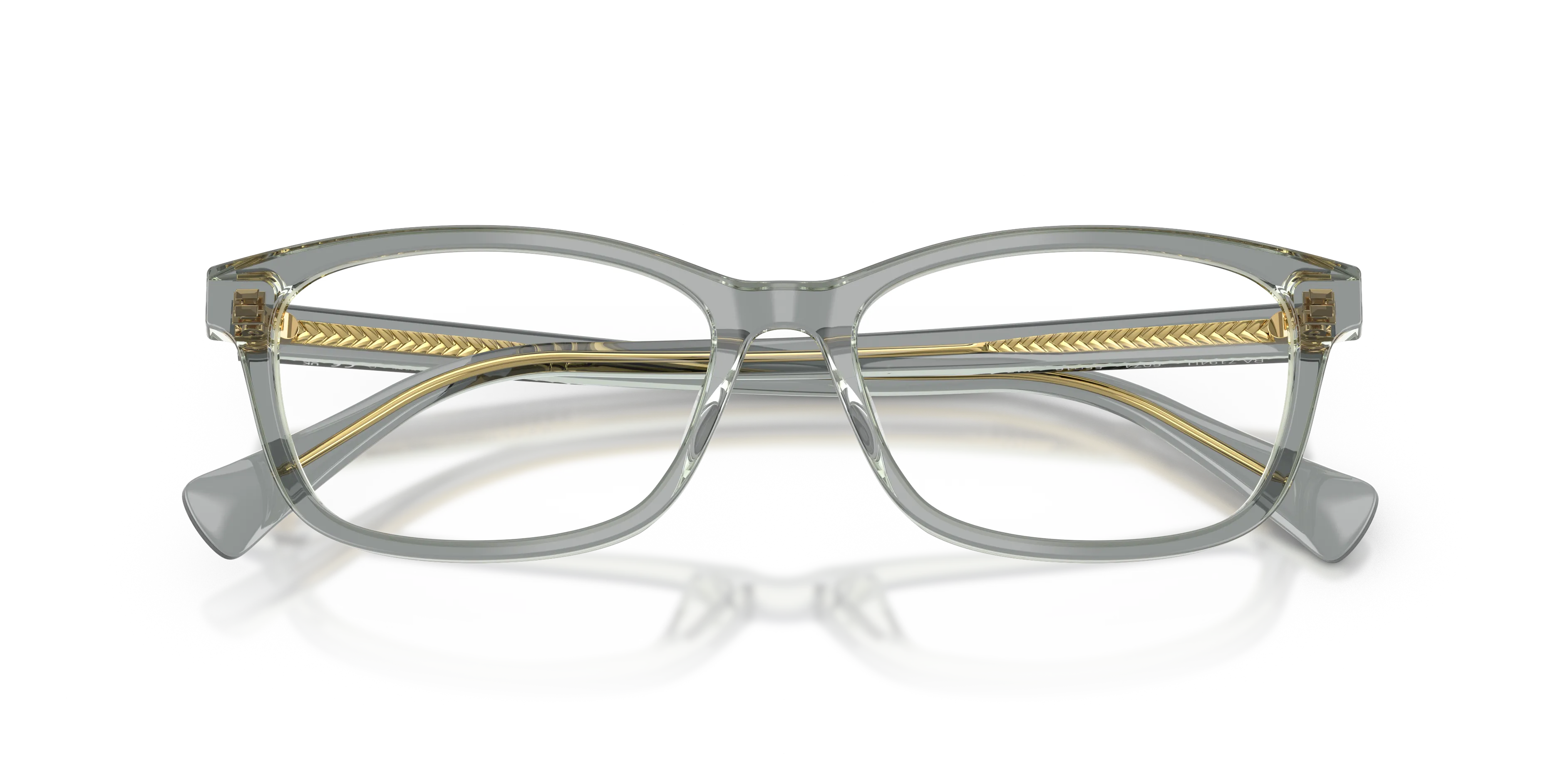 Ralph Lauren RA7194U 6074 Montature da vista Acetato Verde Trasparente Squadrata Normale - immagine 2