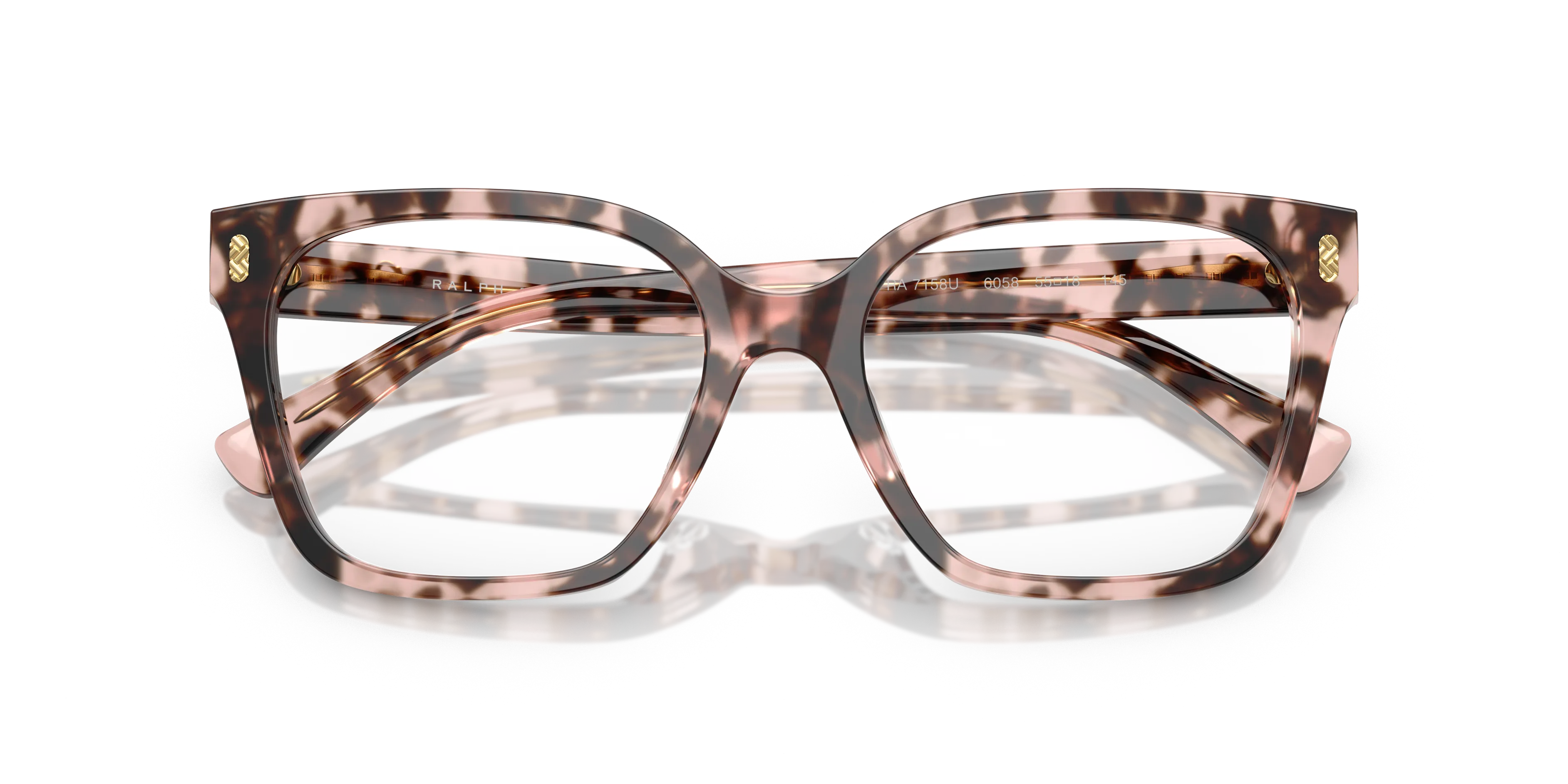 Ralph Lauren RA7158U 6058 Montature da vista Acetato Tartaruga Trasparente Squadrata Normale - immagine 2