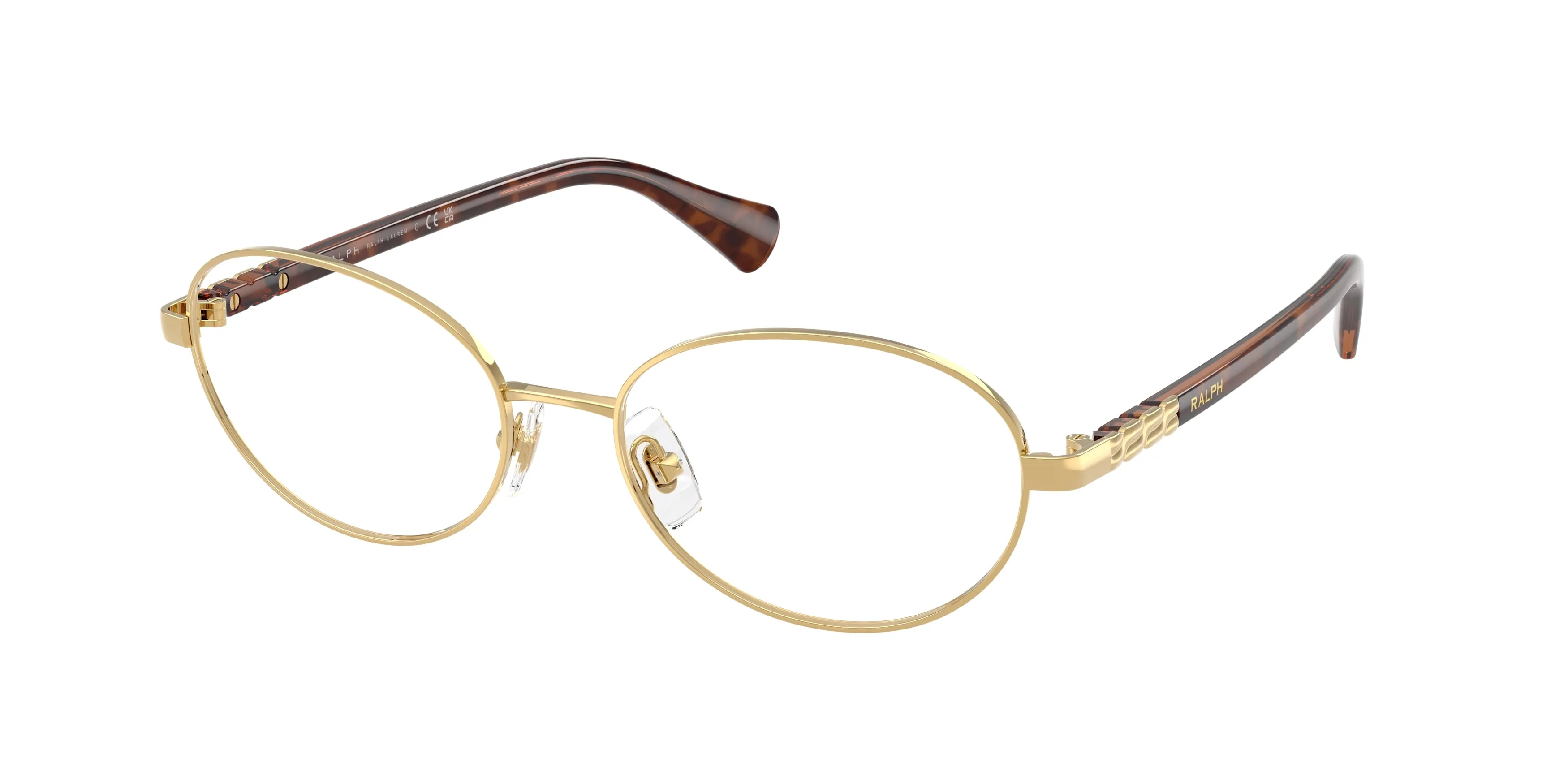 Ralph Lauren RA6066 9004 Montature da vista Metallo Oro Trasparente Rotonda Normale - immagine 1