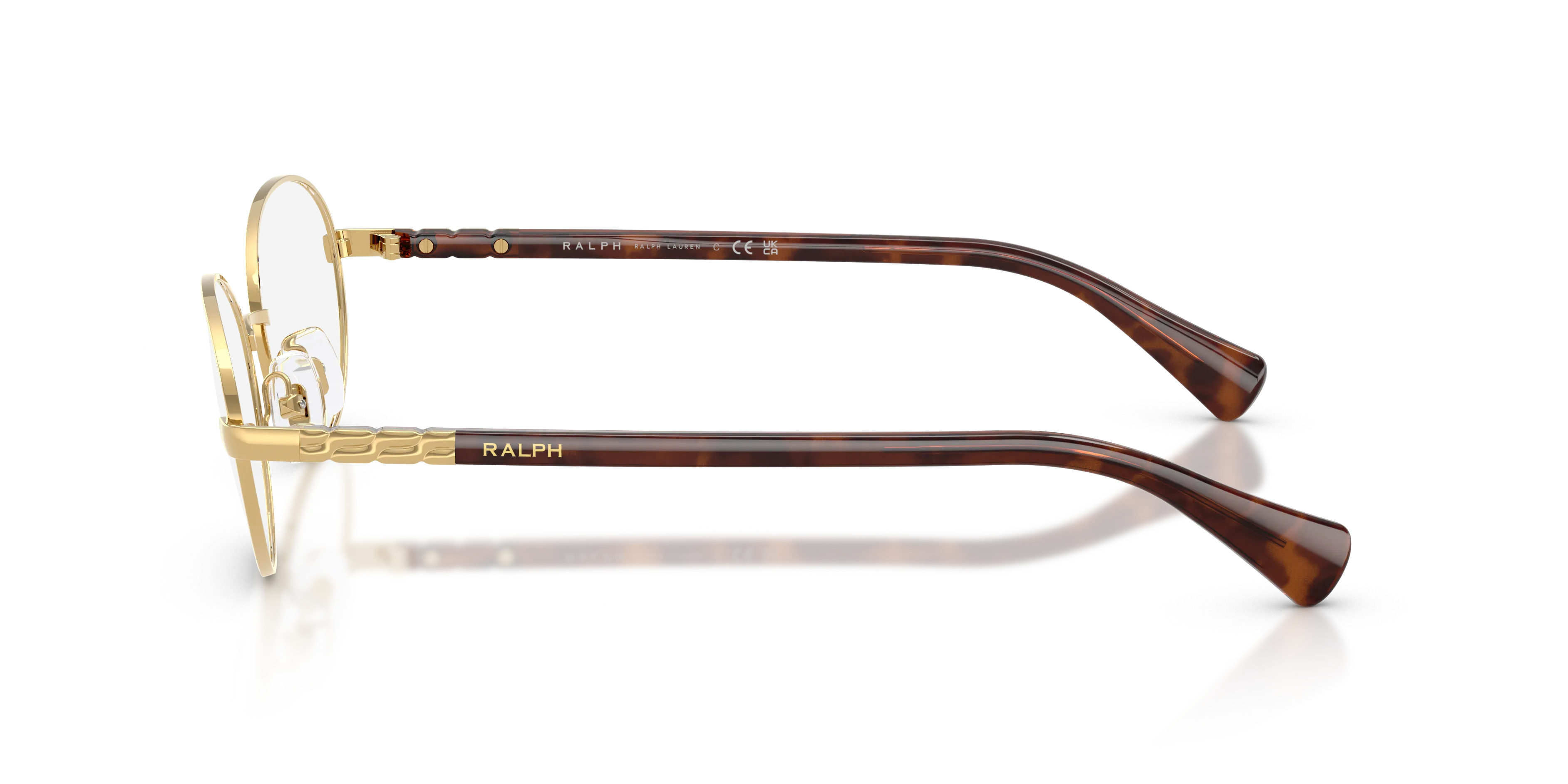 Ralph Lauren RA6066 9004 Montature da vista Metallo Oro Trasparente Rotonda Normale - immagine 4