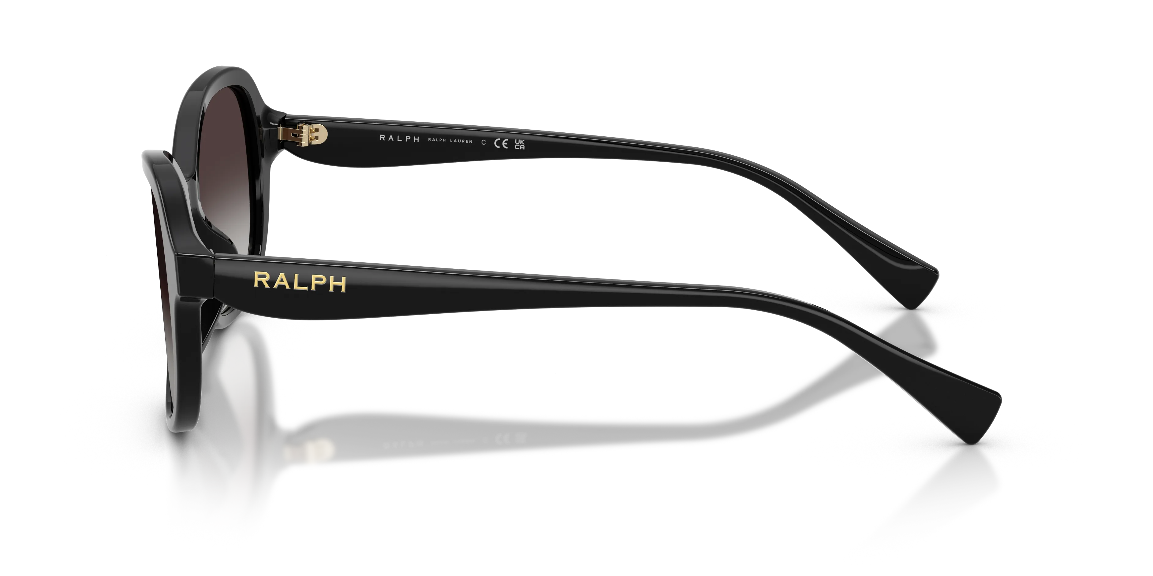 Ralph Lauren RA5360U 50018G Occhiali da sole Acetato Nero Grigio Farfalla Normale Sfumato - immagine 4