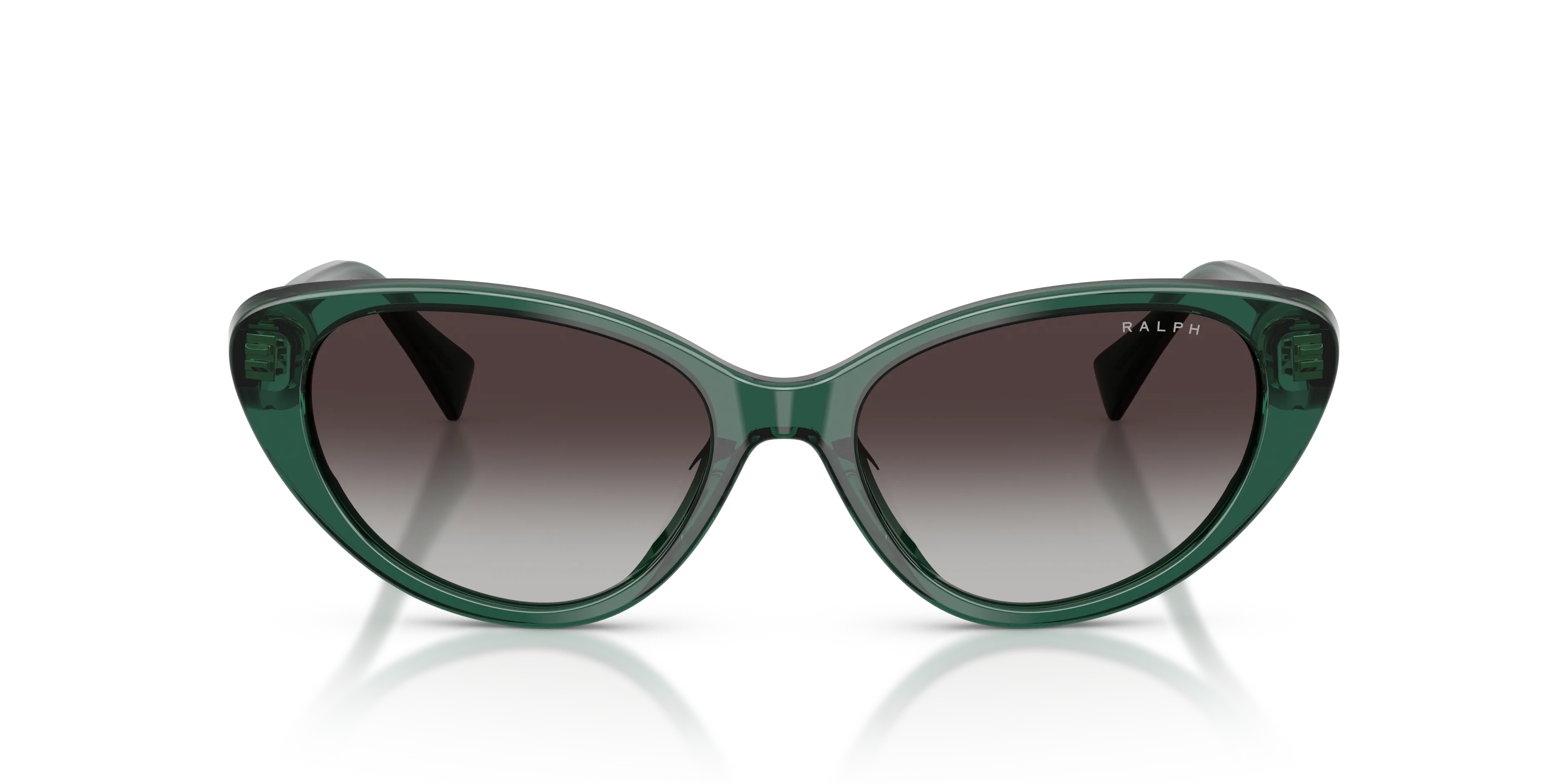 Ralph Lauren RA5359U 61868G Occhiali da sole Acetato Verde Grigio Farfalla Normale Sfumato - immagine 3