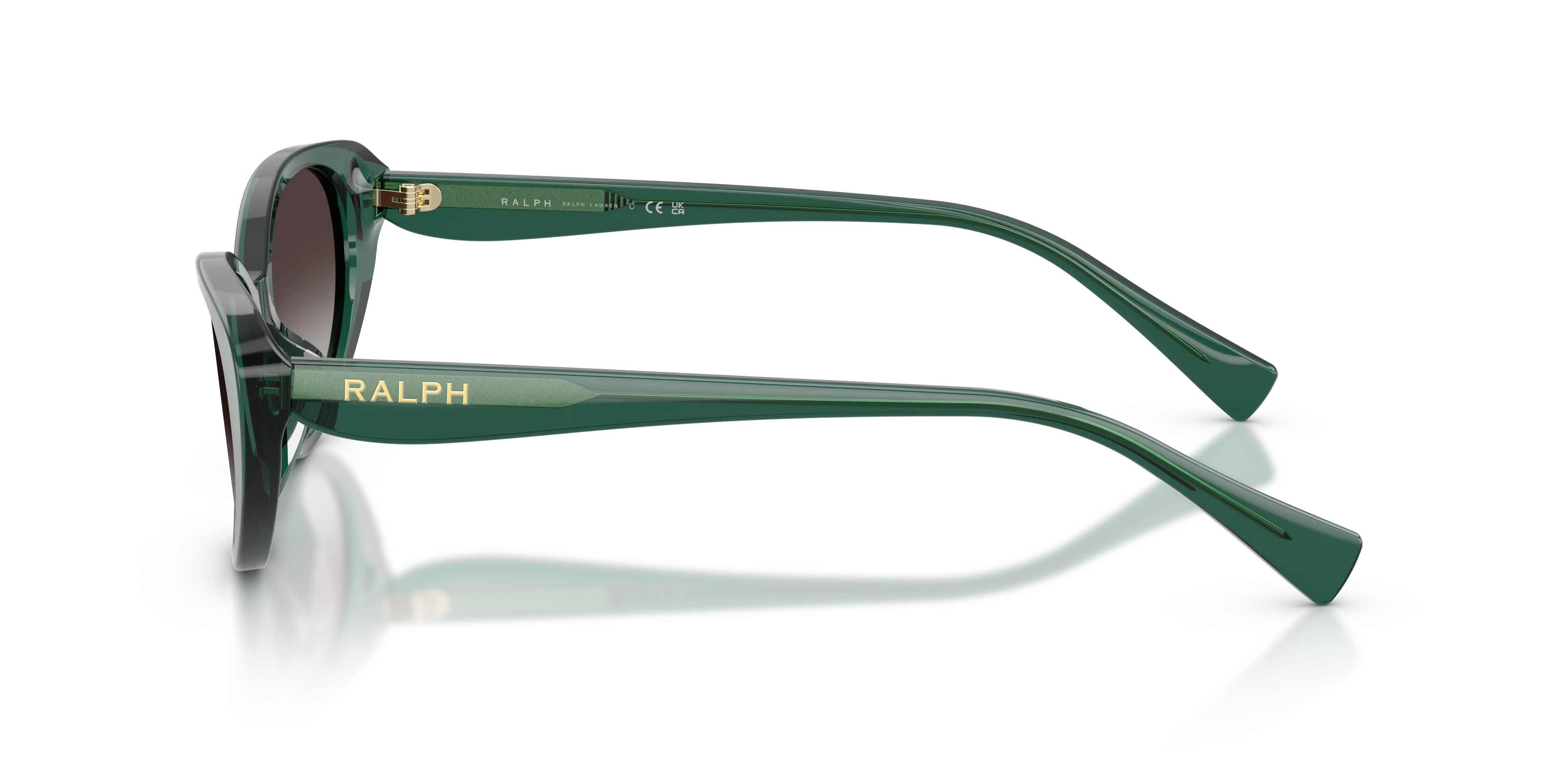 Ralph Lauren RA5359U 61868G Occhiali da sole Acetato Verde Grigio Farfalla Normale Sfumato - immagine 4