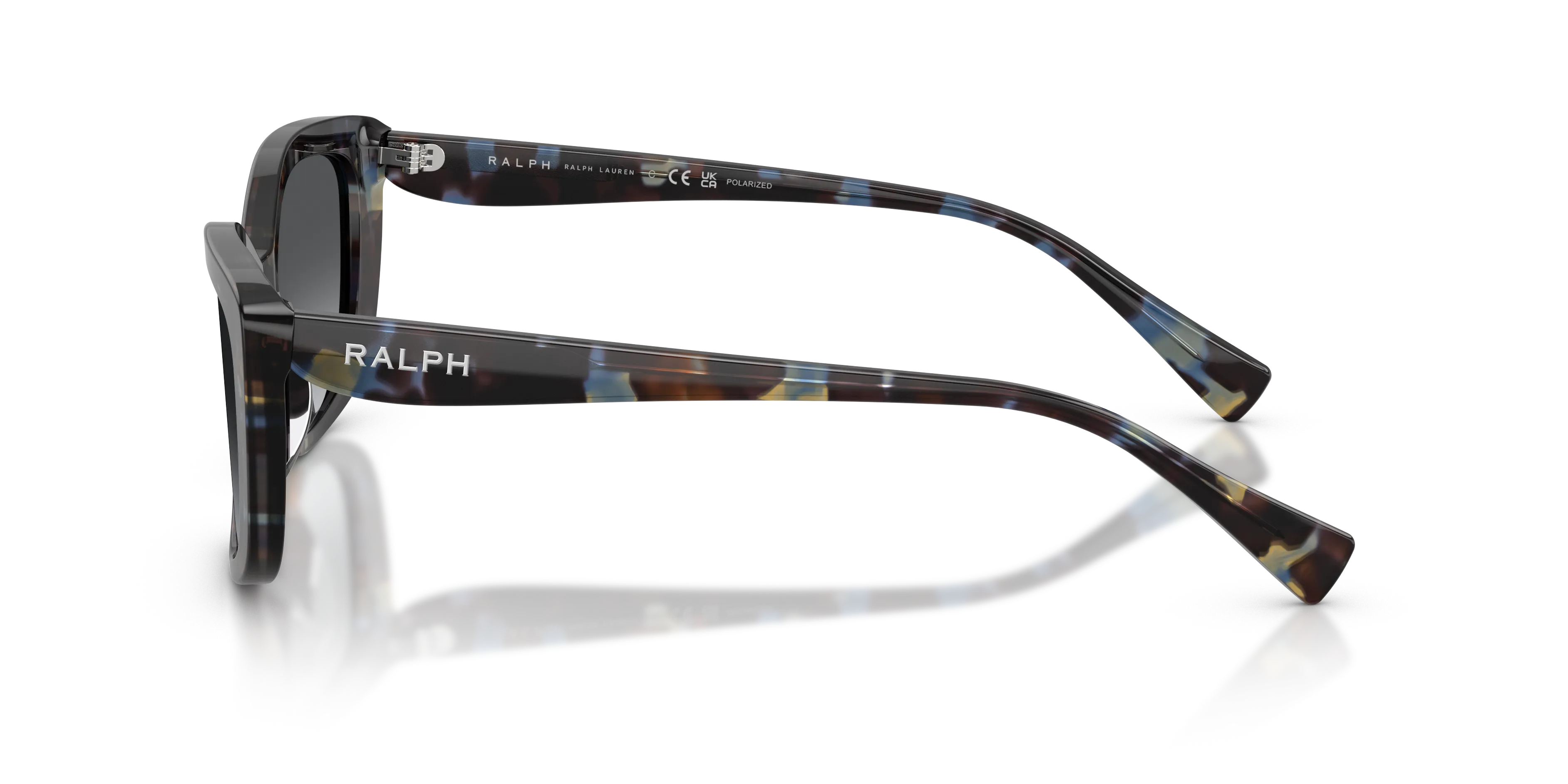 Ralph Lauren RA5358U 6380T3 Occhiali da sole Acetato Blu Grigio Geometrica Polarizzata - immagine 4