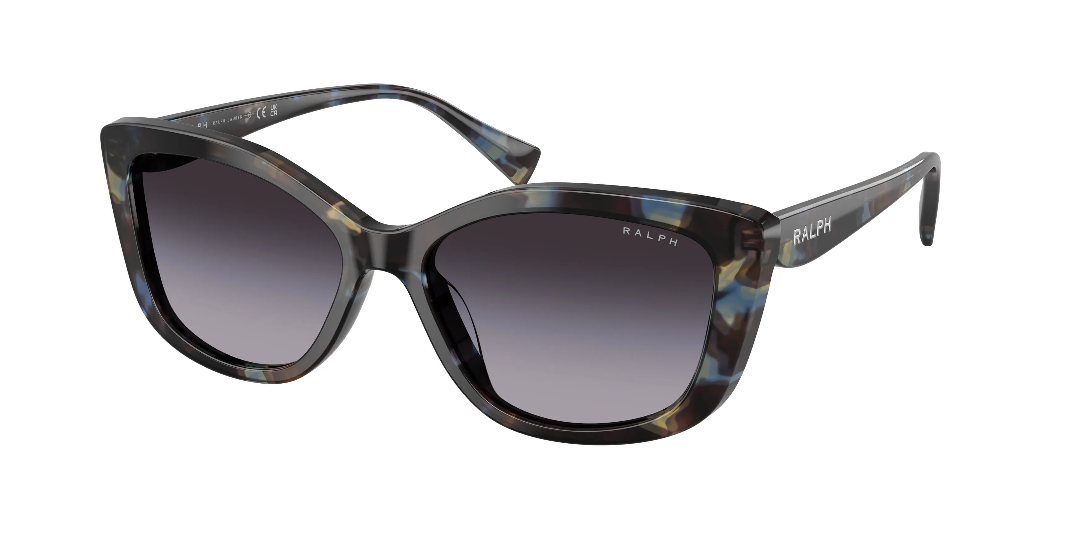 Ralph Lauren RA5358U 63808G Occhiali da sole Acetato Blu Grigio Geometrica Normale Sfumato - immagine 1