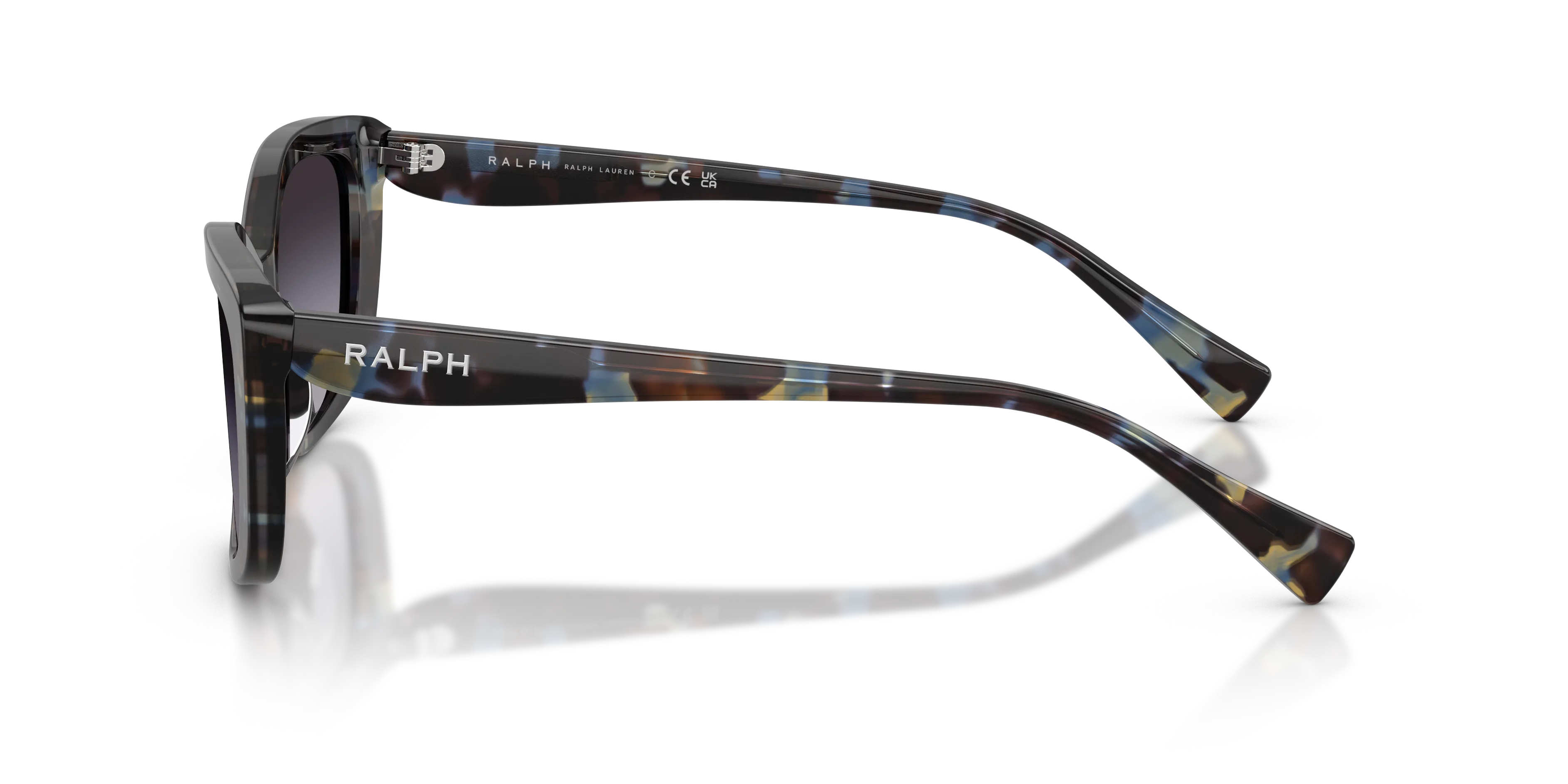 Ralph Lauren RA5358U 63808G Occhiali da sole Acetato Blu Grigio Geometrica Normale Sfumato - immagine 4