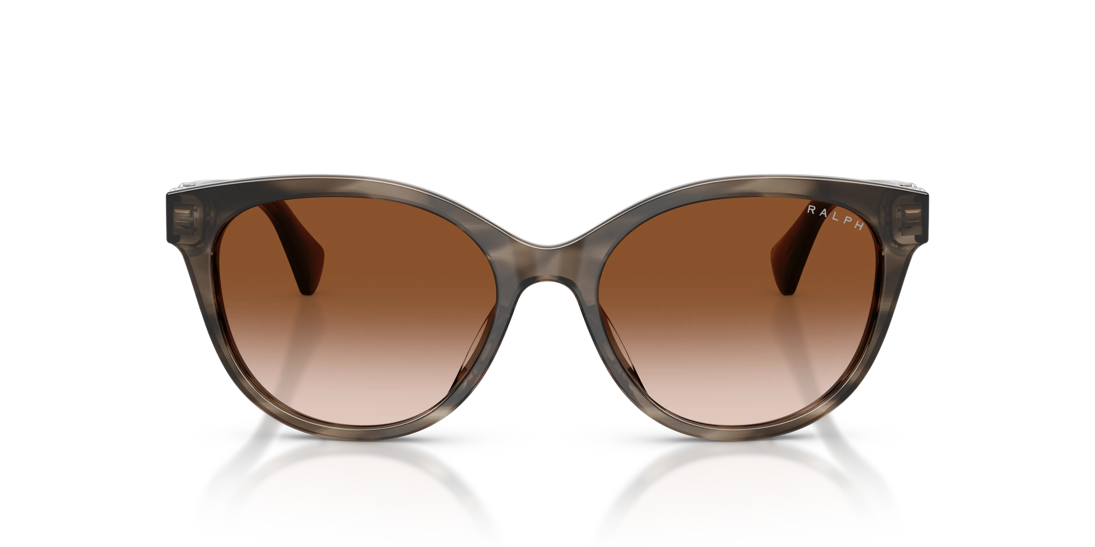Ralph Lauren RA5357U 638313 Occhiali da sole Acetato Grigio Marrone Rotonda Normale Sfumato - immagine 3