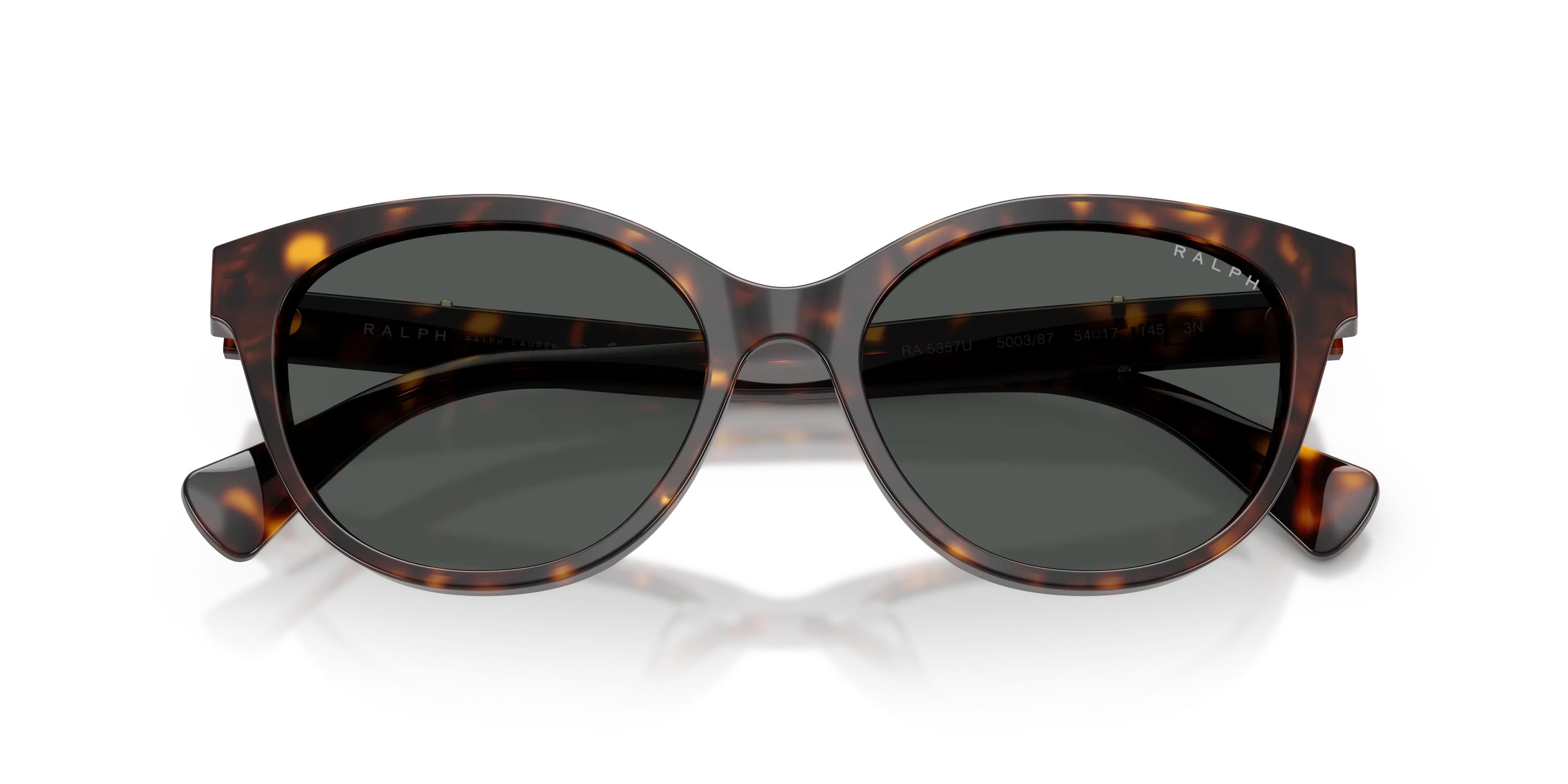 Ralph Lauren RA5357U 500387 Occhiali da sole Acetato Marrone Grigio Rotonda Normale - immagine 2