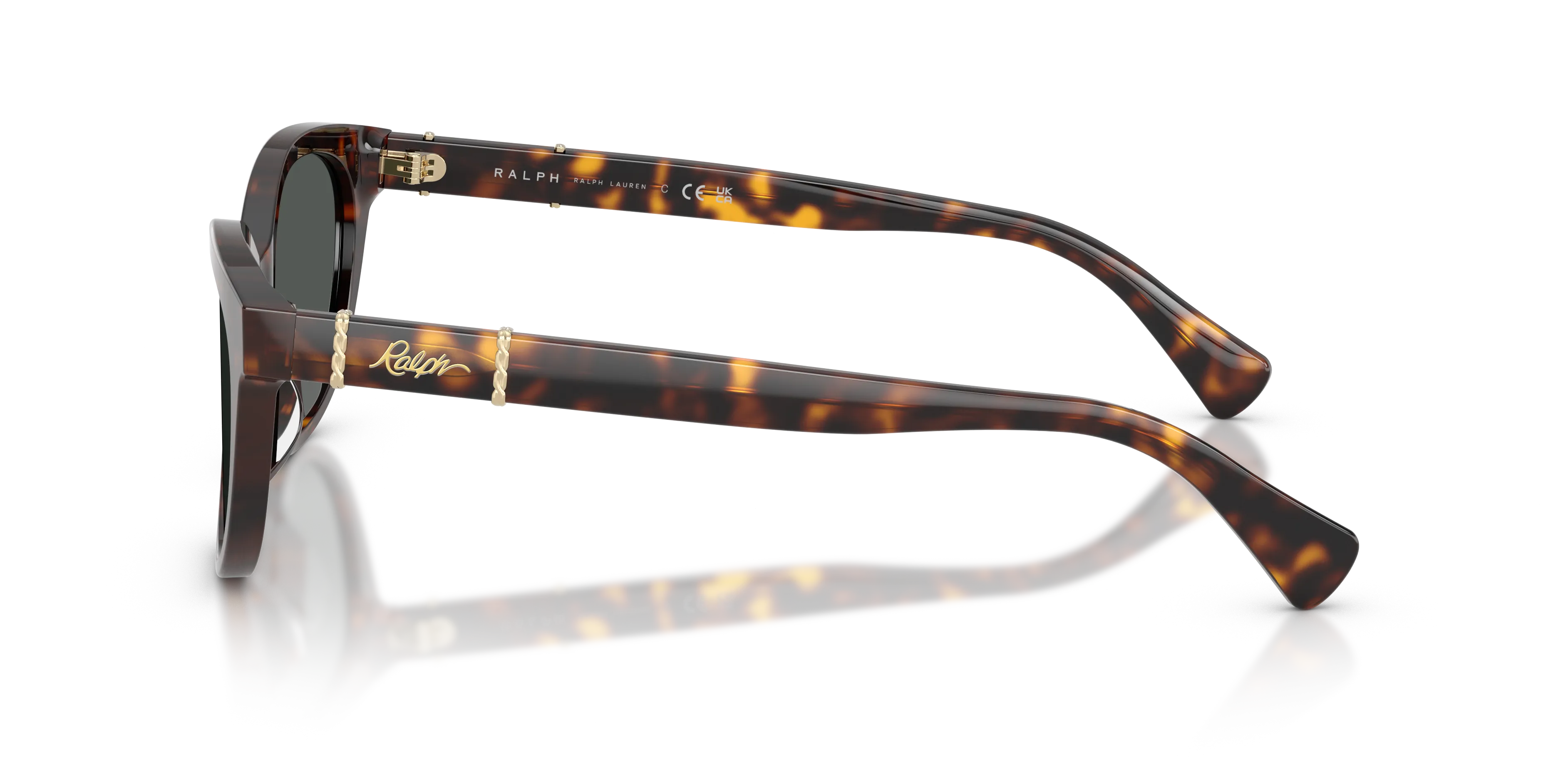 Ralph Lauren RA5357U 500387 Occhiali da sole Acetato Marrone Grigio Rotonda Normale - immagine 4