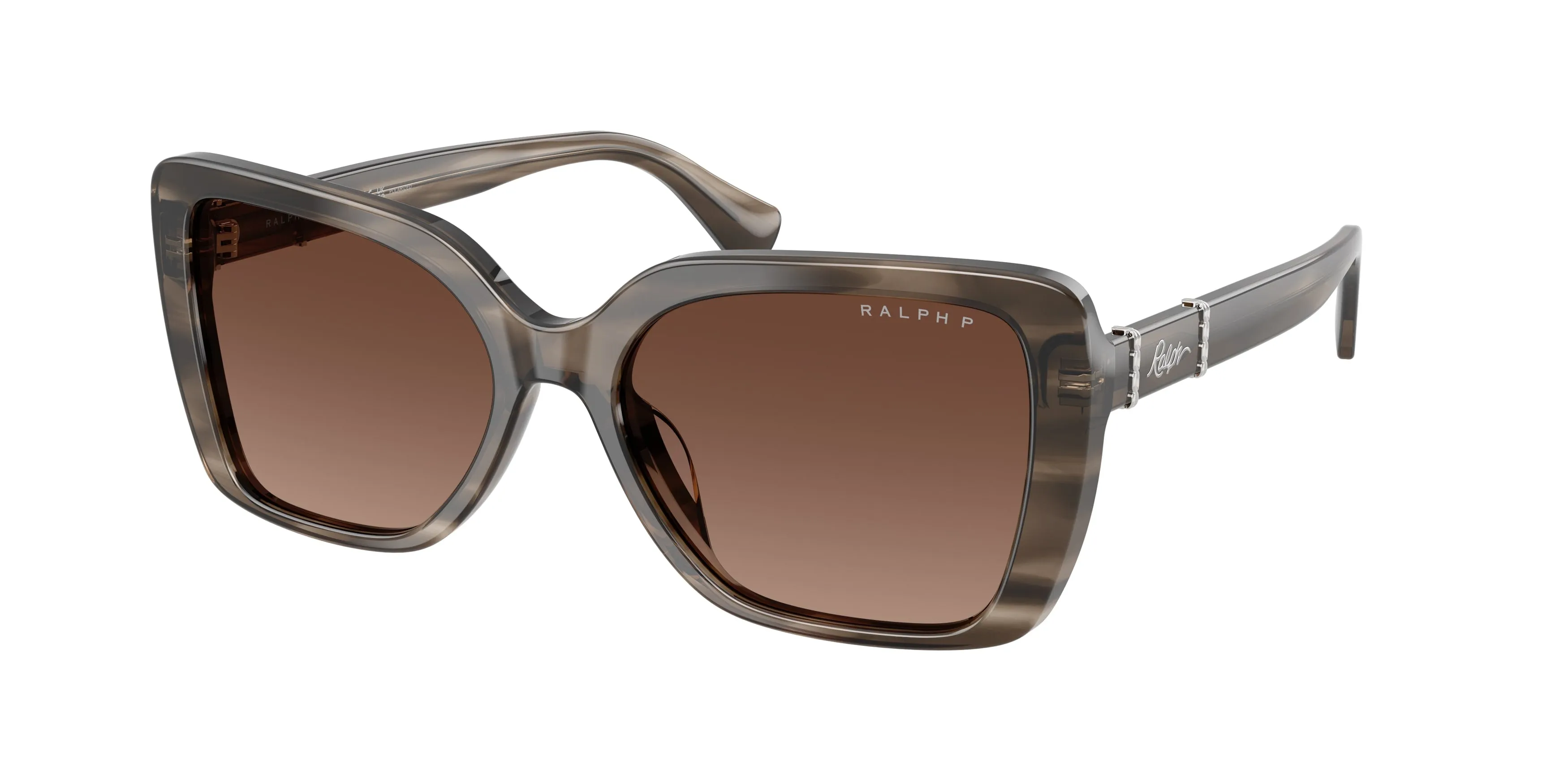 Ralph Lauren RA5356U 6383T5 Occhiali da sole Acetato Grigio Marrone Squadrata Polarizzata - immagine 1