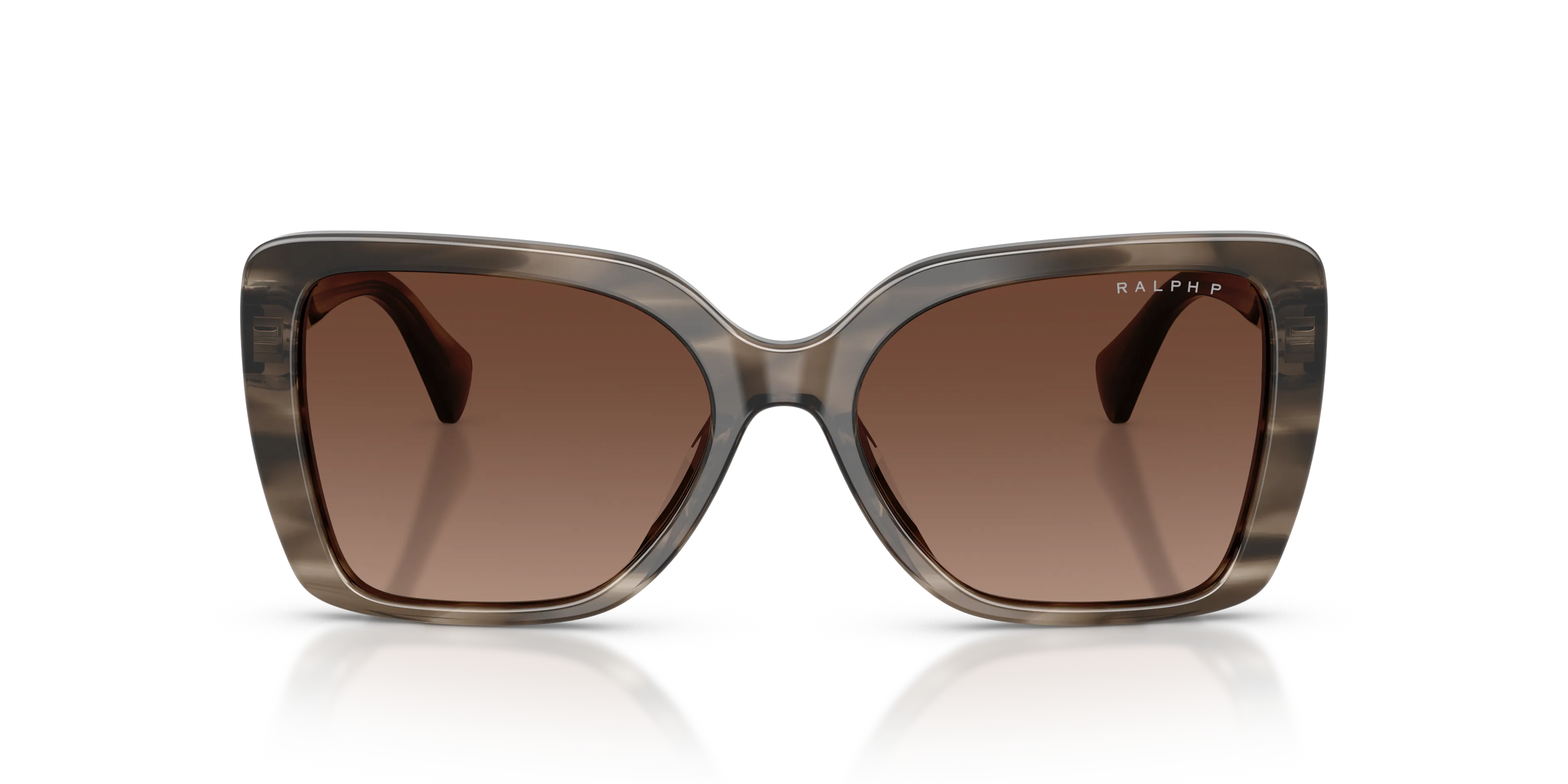 Ralph Lauren RA5356U 6383T5 Occhiali da sole Acetato Grigio Marrone Squadrata Polarizzata - immagine 3