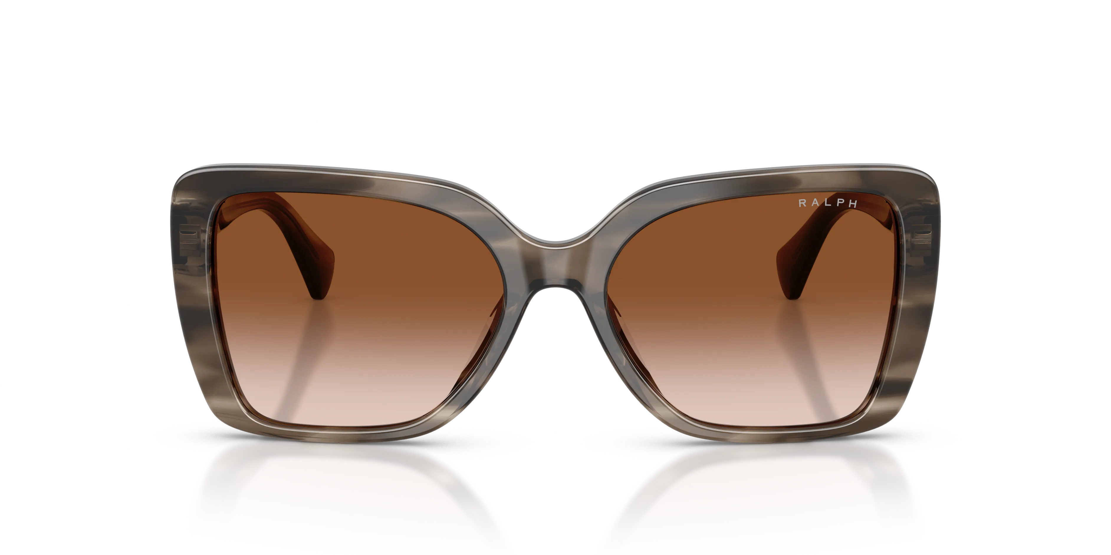 Ralph Lauren RA5356U 638313 Occhiali da sole Acetato Grigio Marrone Squadrata Normale Sfumato - immagine 3
