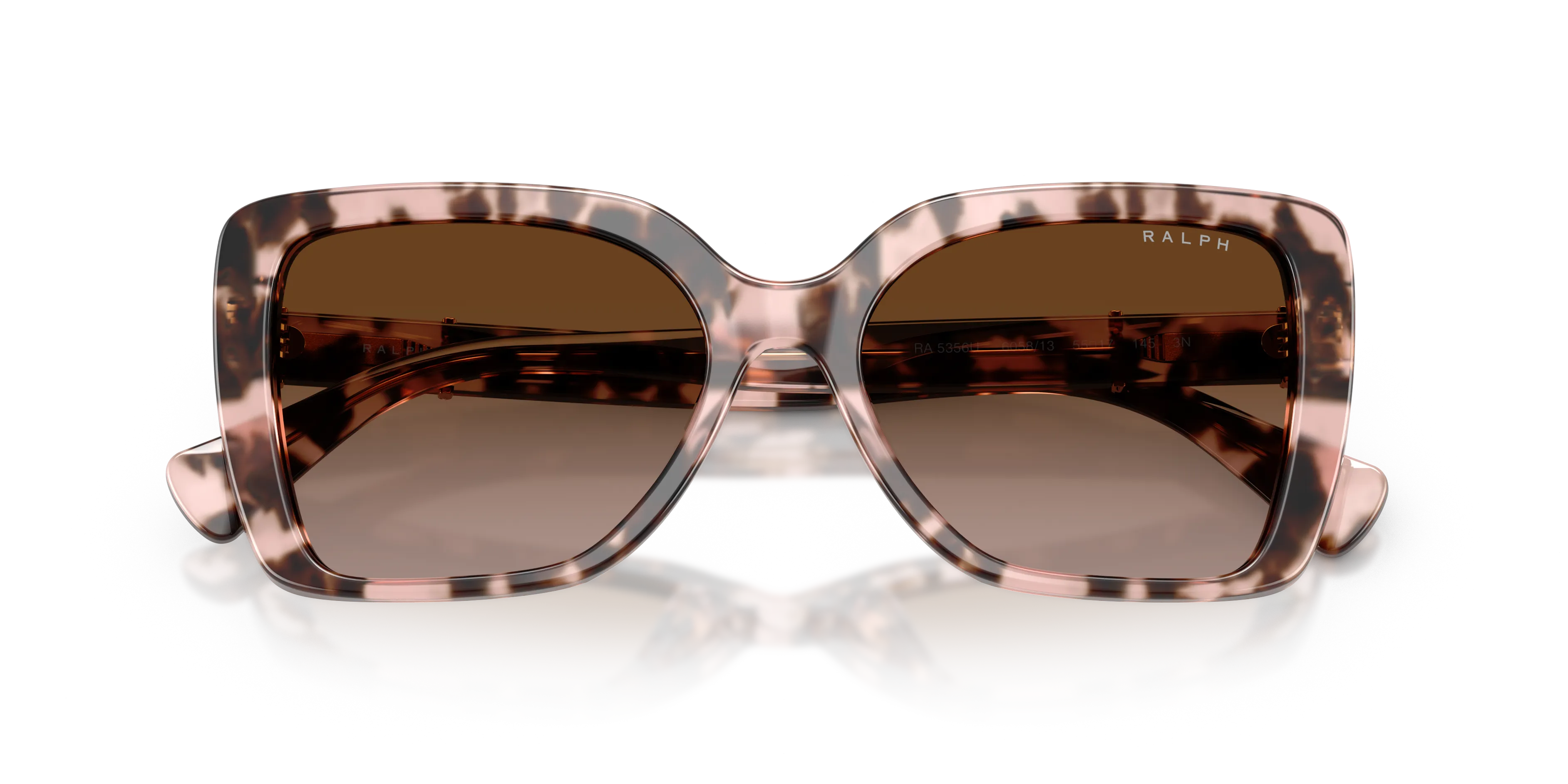 Ralph Lauren RA5356U 605813 Occhiali da sole Acetato Tartaruga Marrone Squadrata Normale Sfumato - immagine 2