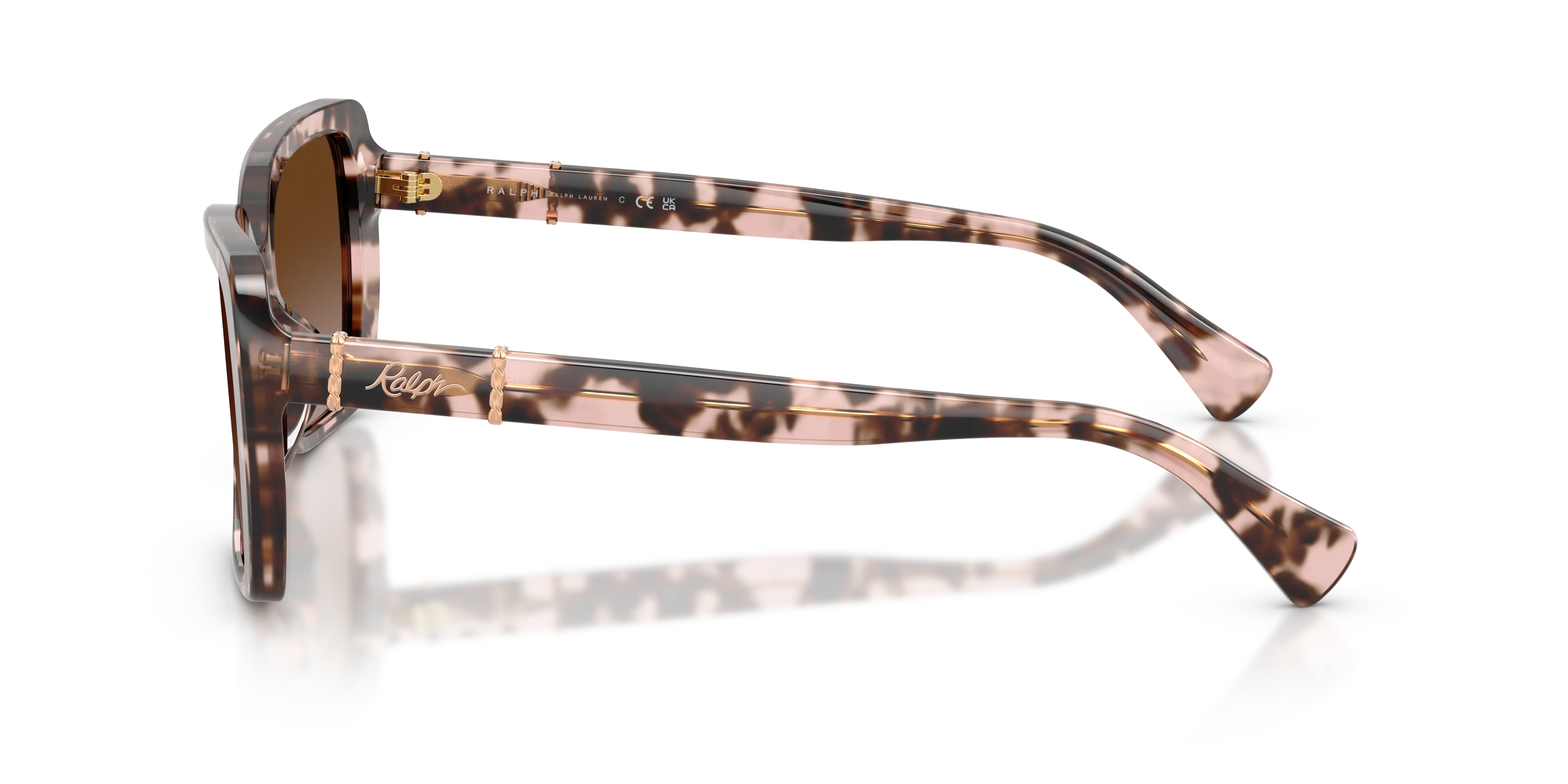 Ralph Lauren RA5356U 605813 Occhiali da sole Acetato Tartaruga Marrone Squadrata Normale Sfumato - immagine 4