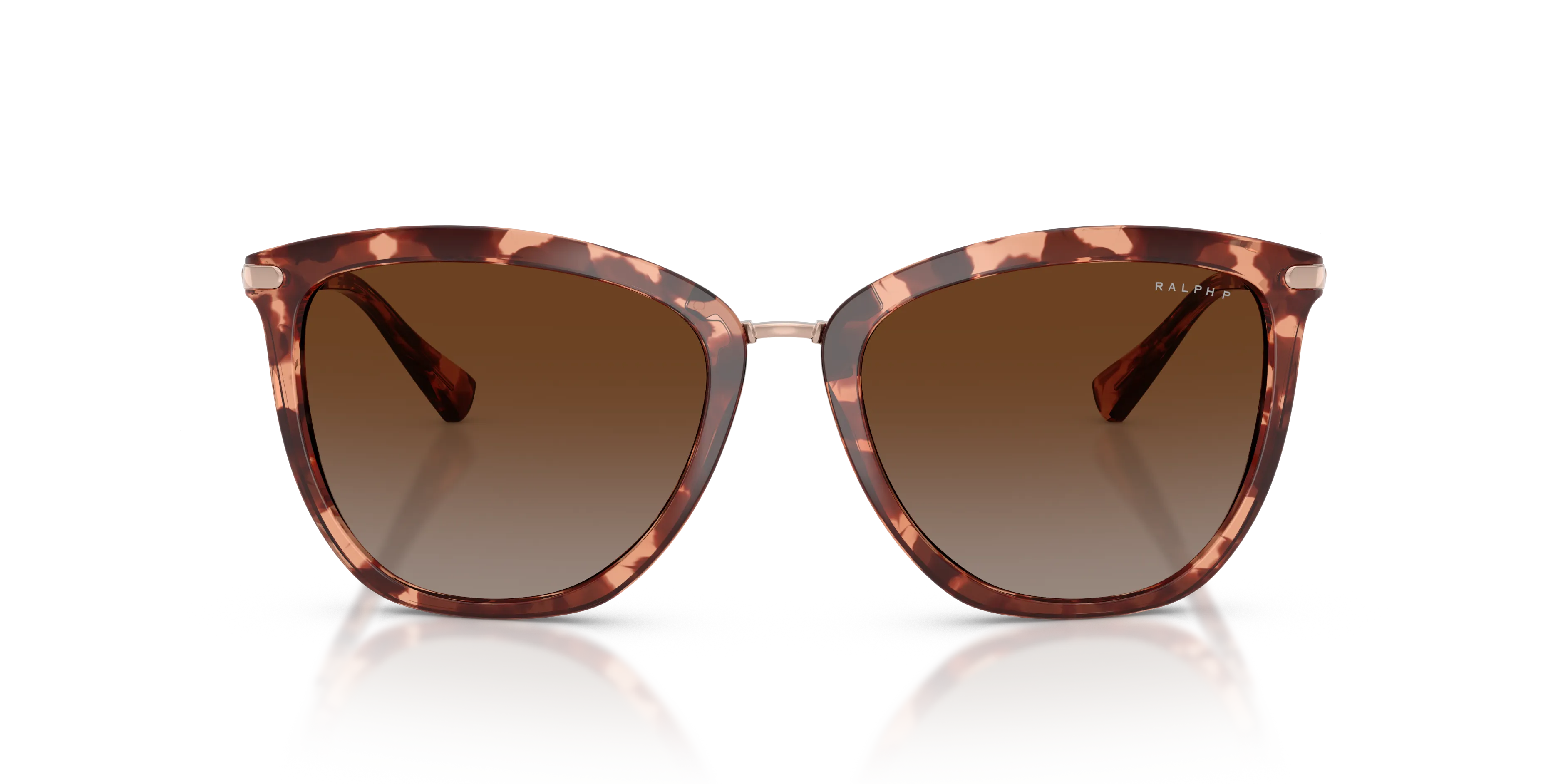 Ralph Lauren RA5245 6394T5 Occhiali da sole Iniettato Tartaruga Marrone Cat Eye Polarizzata - immagine 3