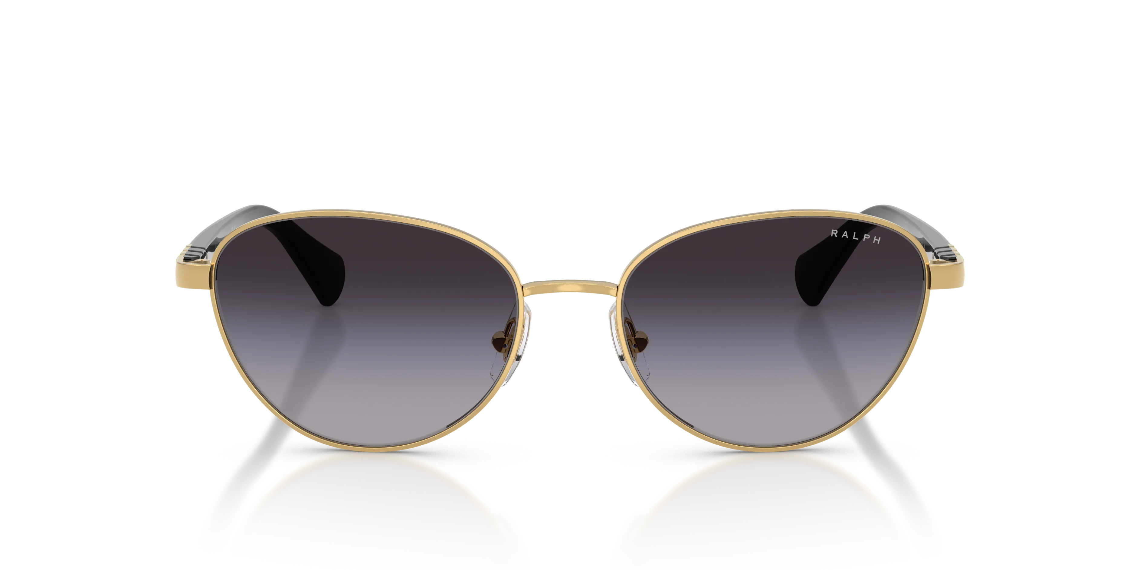 Ralph Lauren RA4150 90048G Occhiali da sole Metallo Oro Grigio Cat Eye Normale Sfumato - immagine 3