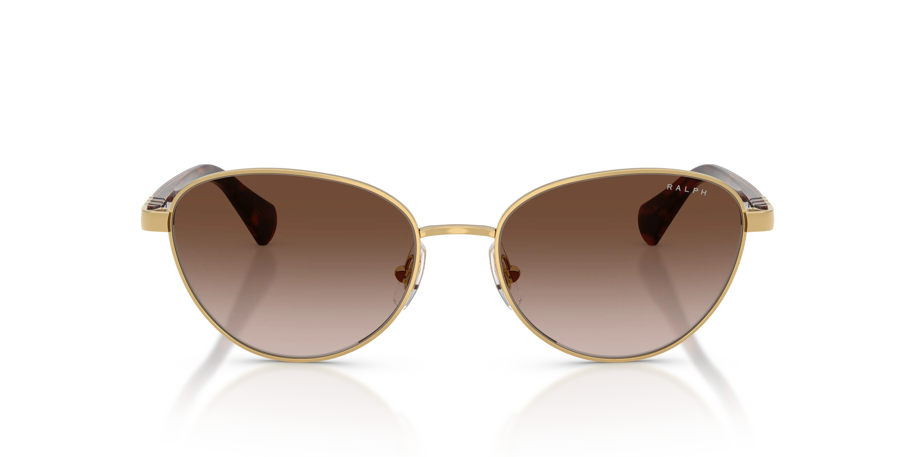 Ralph Lauren RA4150 900413 Occhiali da sole Metallo Oro Marrone Cat Eye Normale Sfumato - immagine 3