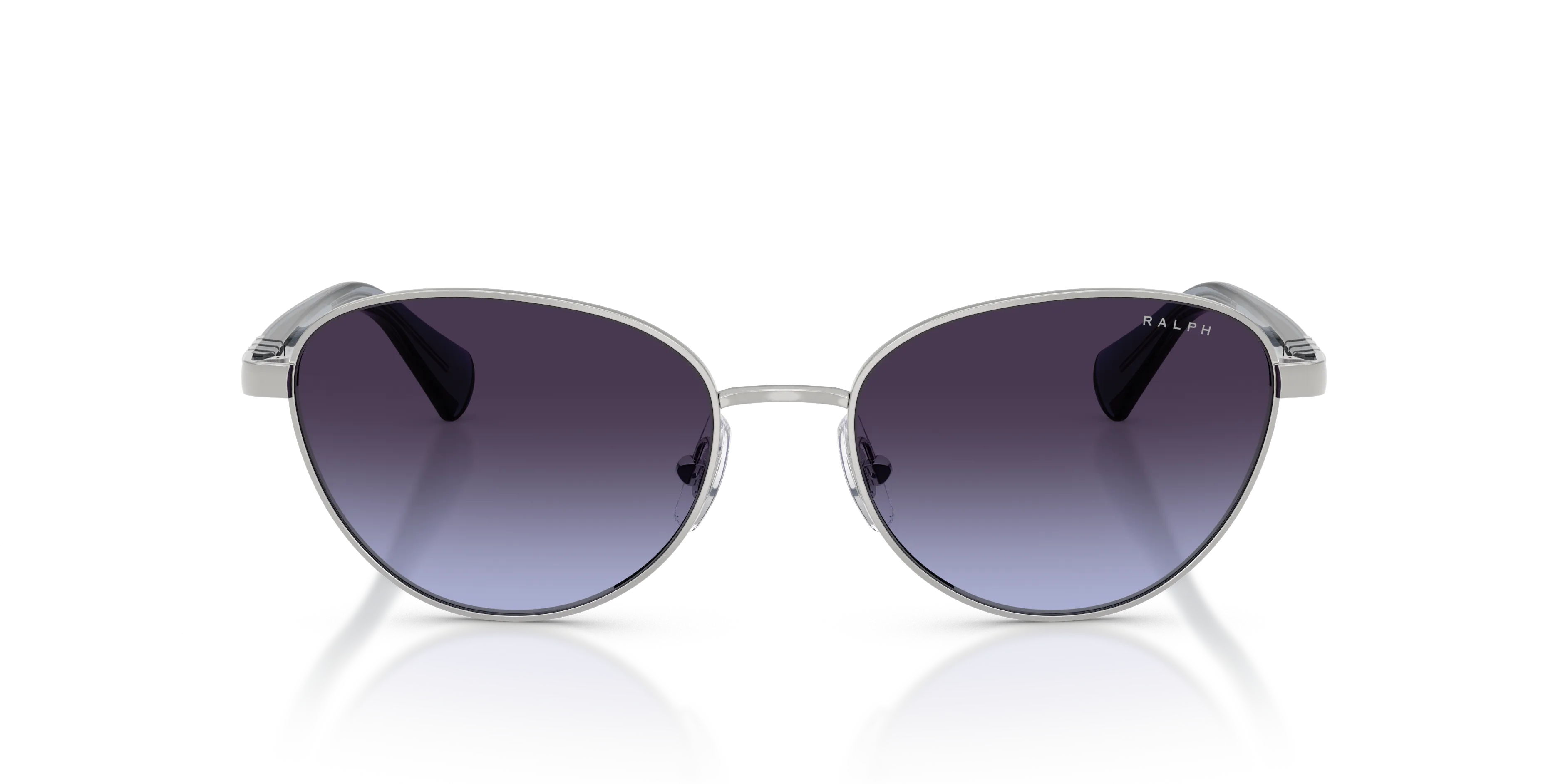 Ralph Lauren RA4150 90014Q Occhiali da sole Metallo Argento Blu Cat Eye Normale Sfumato - immagine 3