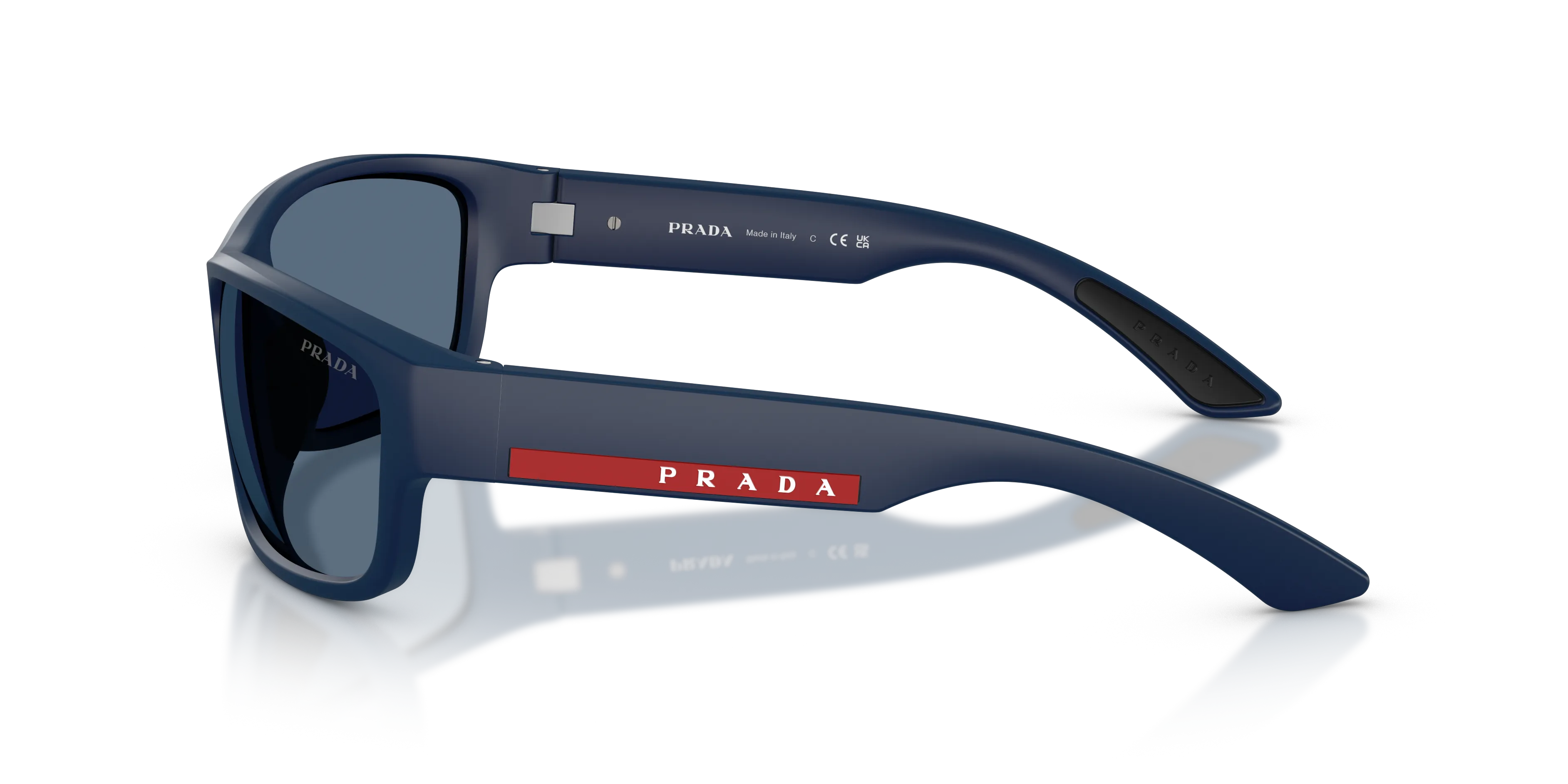 Prada Linea Rossa PS C04S MAG06A Occhiali da sole Iniettato Blu Blu Pillow Normale - immagine 4
