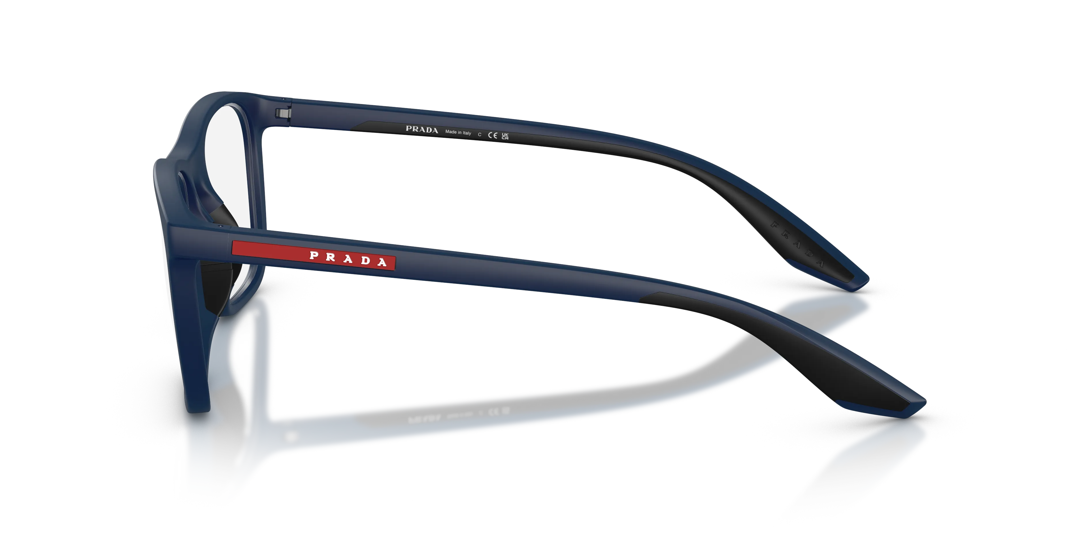 Prada Linea Rossa PS 06TV 21V1O1 Montature da vista Iniettato Blu Trasparente Geometrica Normale - immagine 4