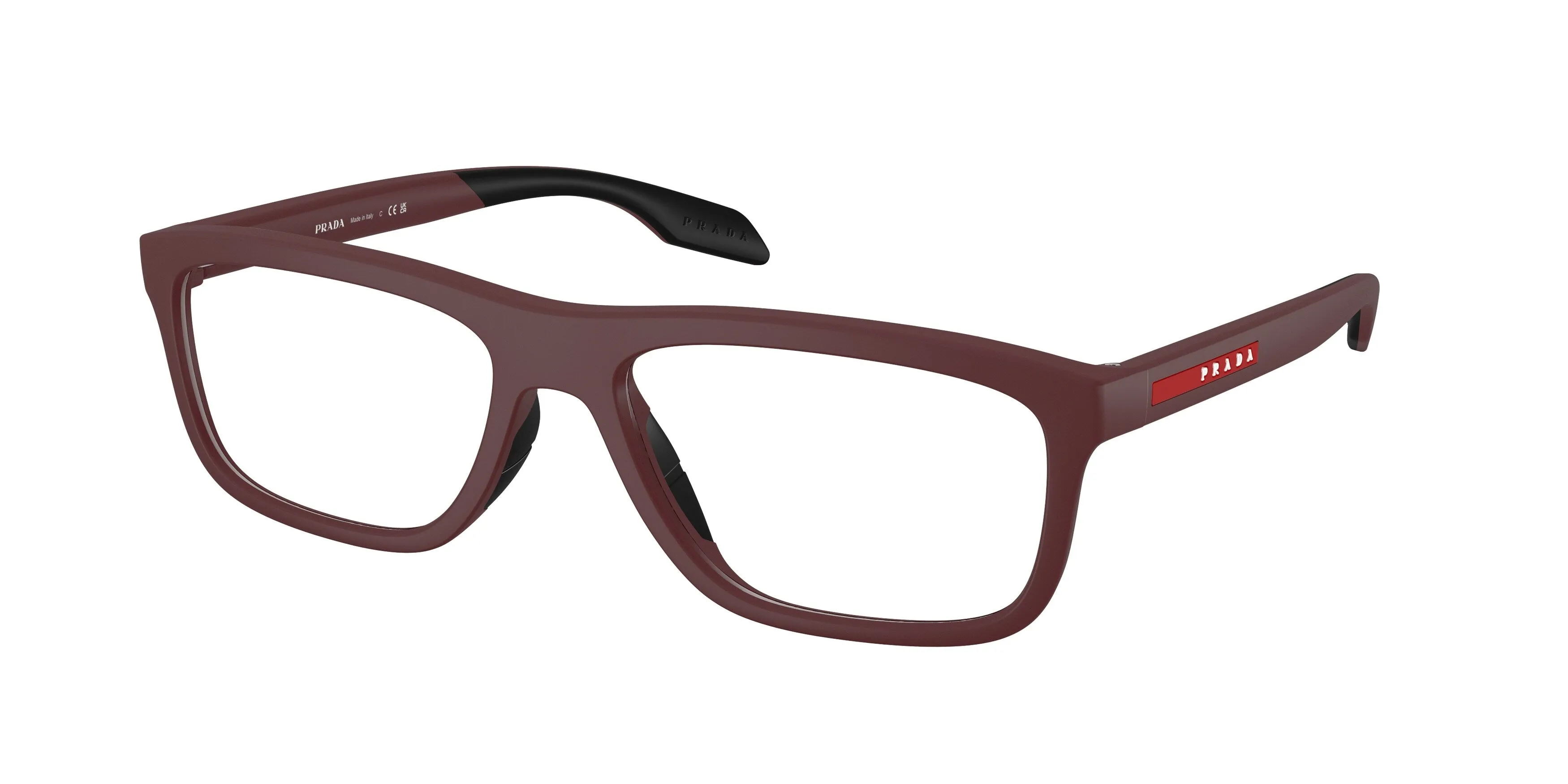Prada Linea Rossa PS 05TV 29U1O1 Montature da vista Iniettato Marrone Trasparente Pillow Normale - immagine 1