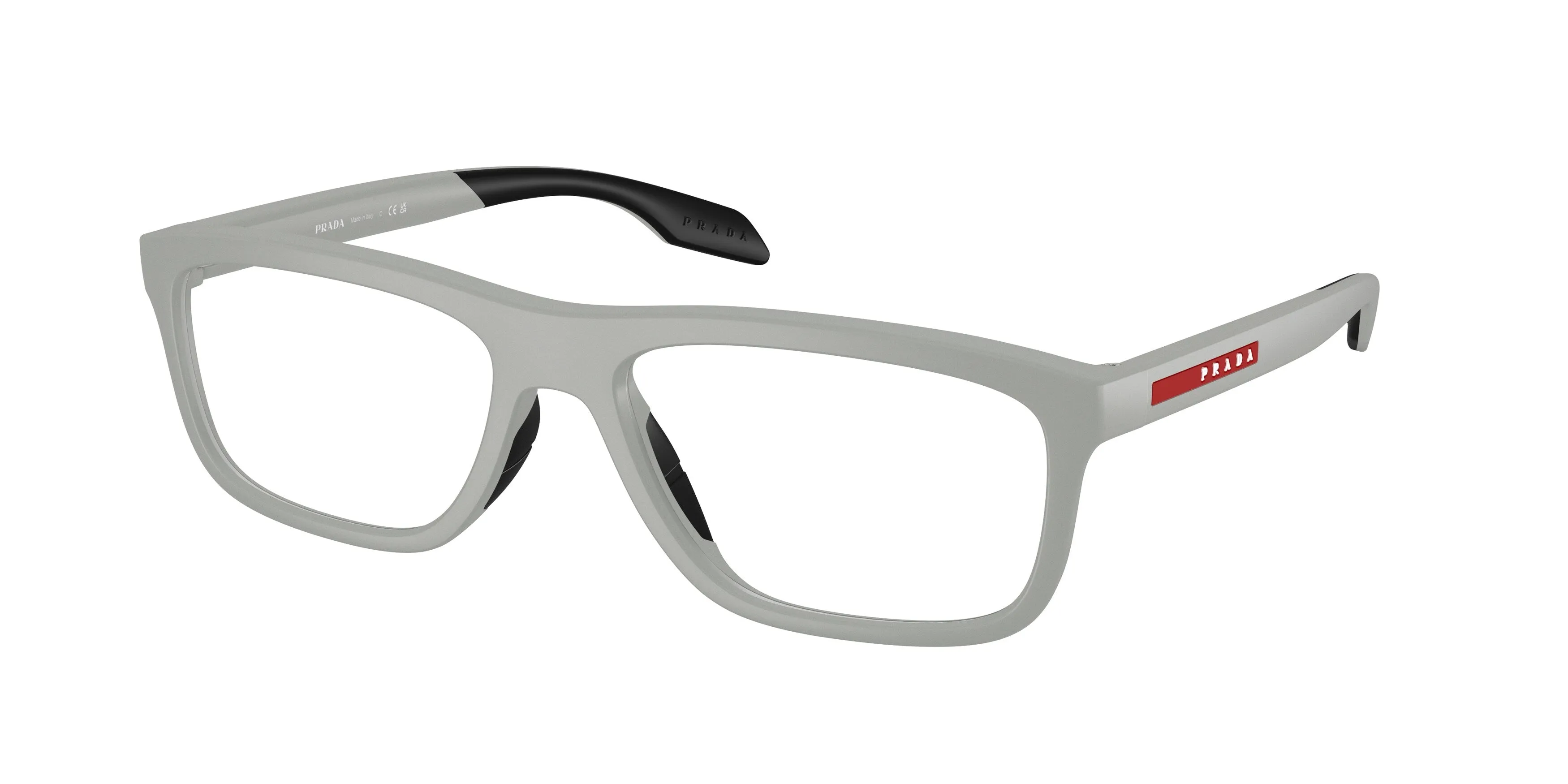 Prada Linea Rossa PS 05TV 27U1O1 Montature da vista Iniettato Grigio Trasparente Pillow Normale - immagine 1