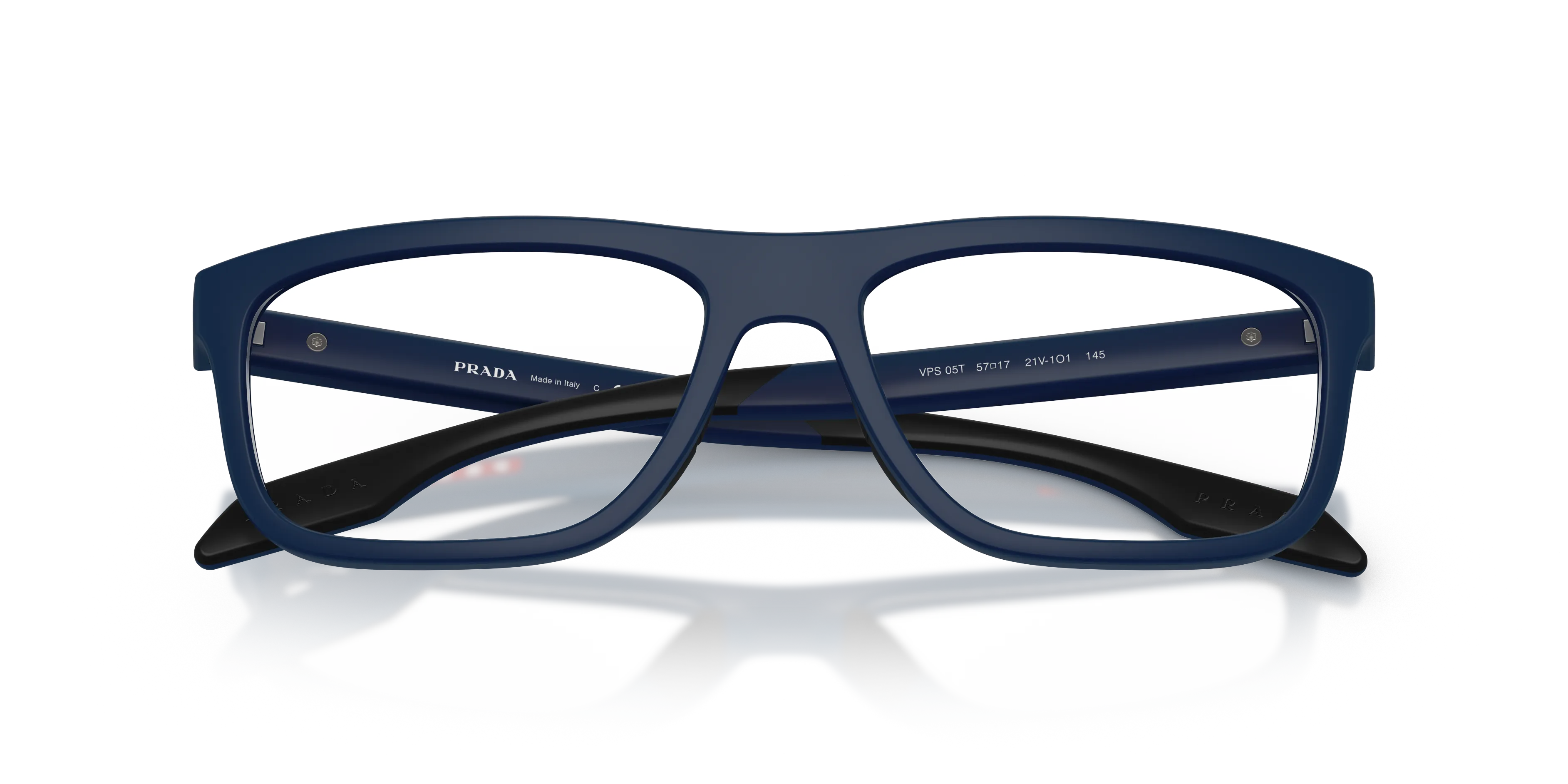 Prada Linea Rossa PS 05TV 21V1O1 Montature da vista Iniettato Blu Trasparente Pillow Normale - immagine 2