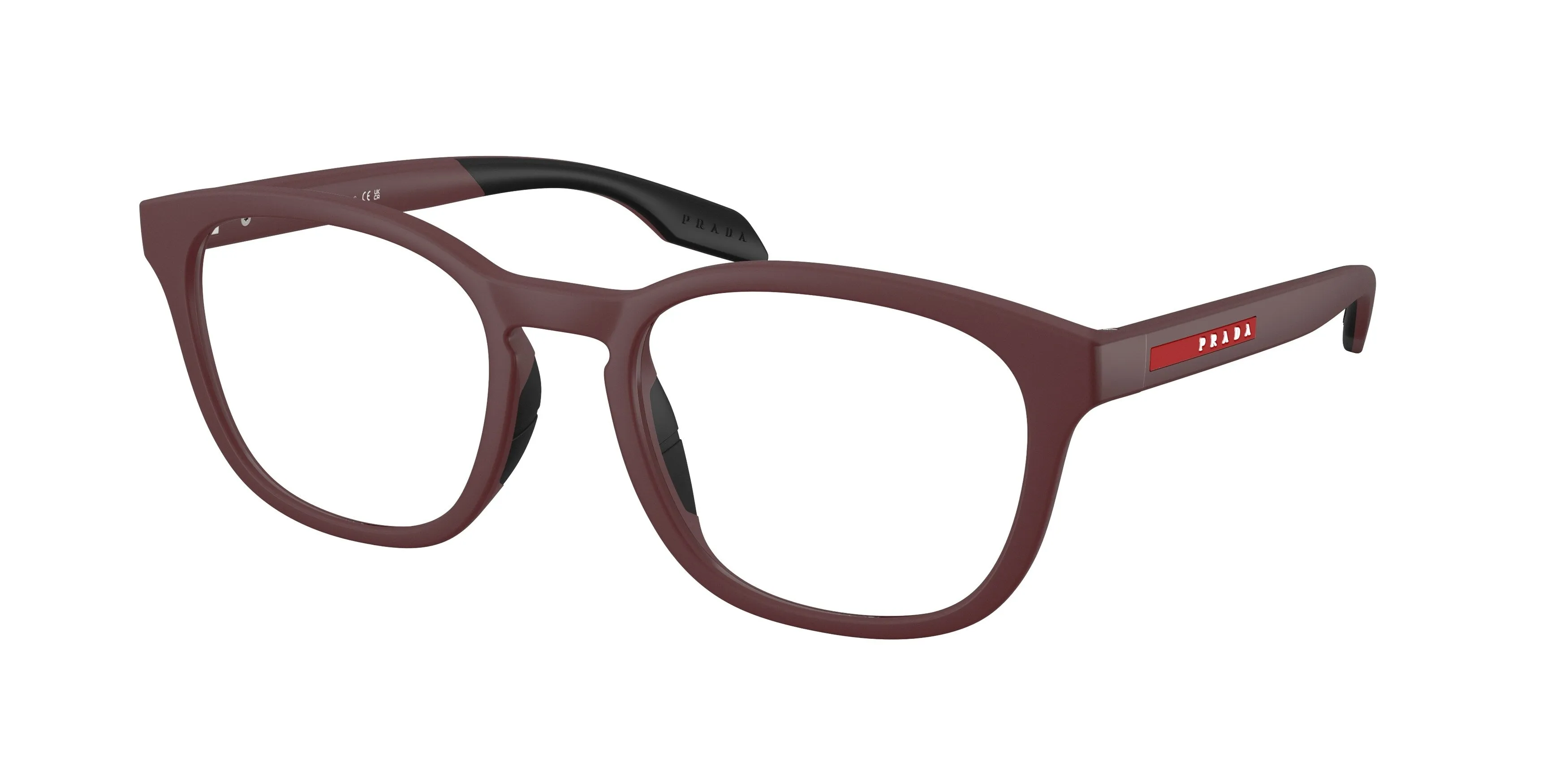 Prada Linea Rossa PS 03TV 29U1O1 Montature da vista Iniettato Marrone Trasparente Pantos Normale - immagine 1