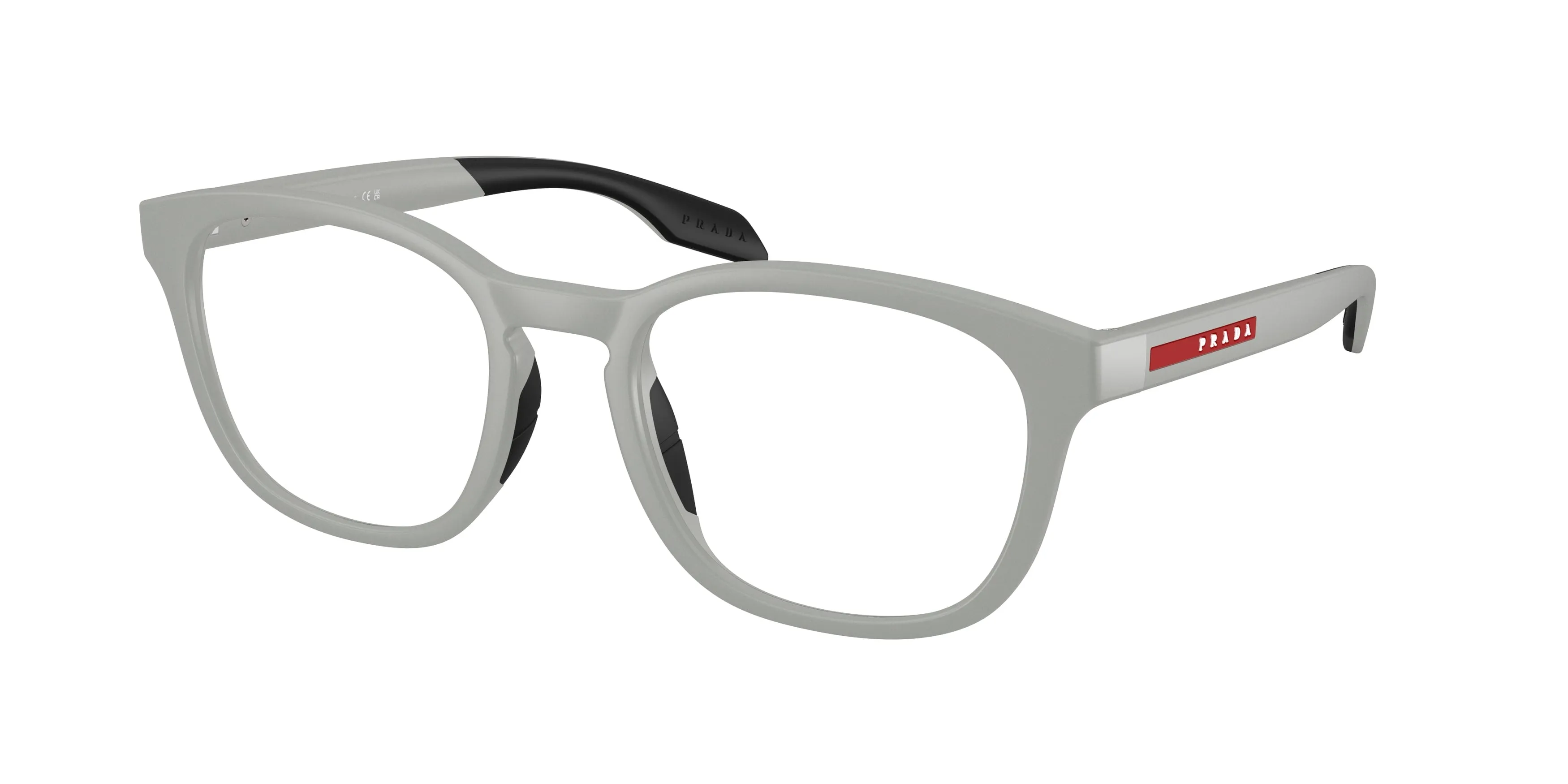 Prada Linea Rossa PS 03TV 27U1O1 Montature da vista Iniettato Grigio Trasparente Pantos Normale - immagine 1
