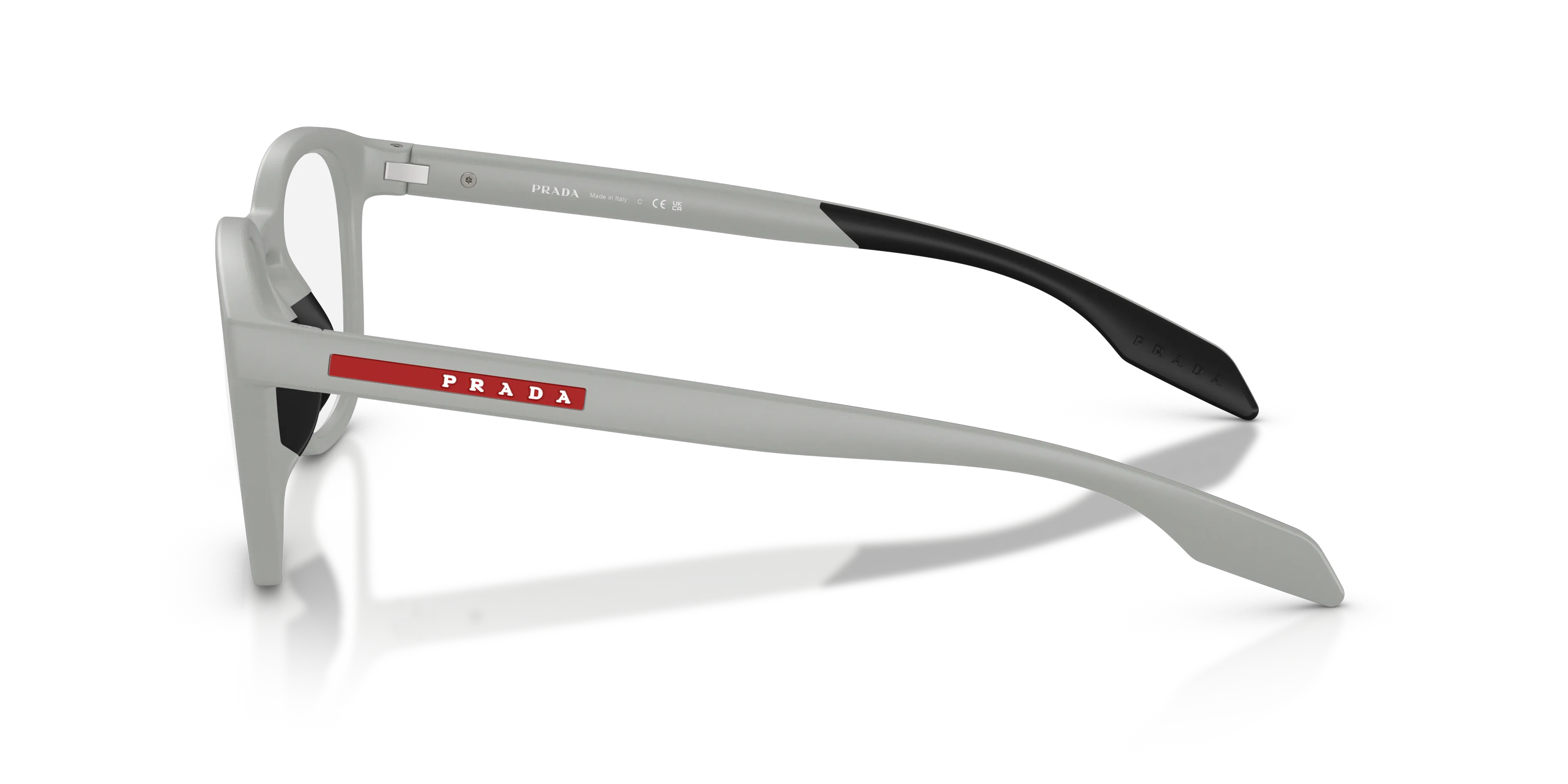 Prada Linea Rossa PS 03TV 27U1O1 Montature da vista Iniettato Grigio Trasparente Pantos Normale - immagine 4