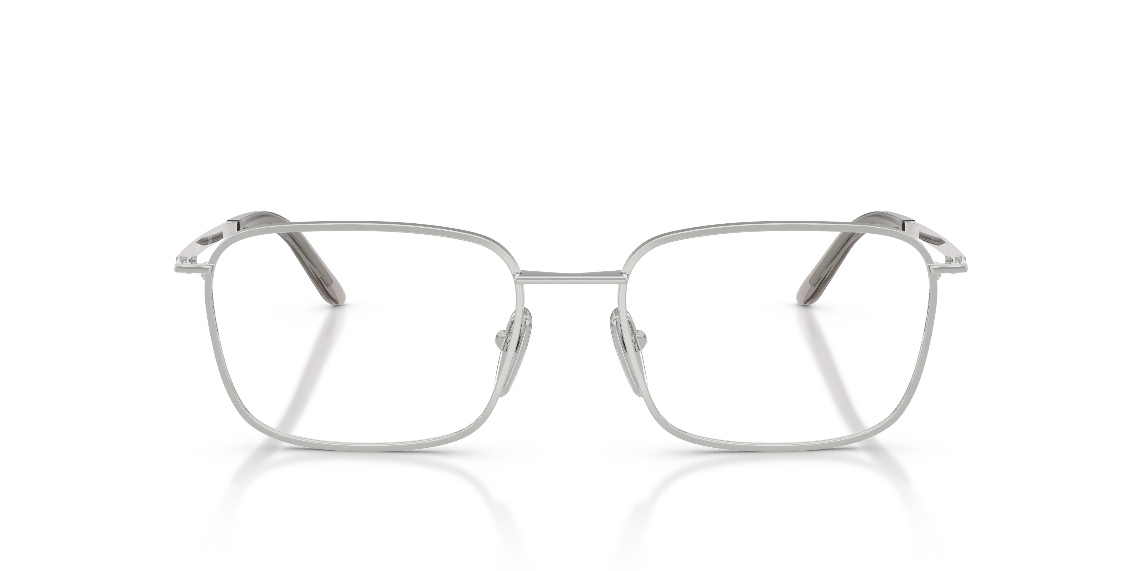 Prada PR D55V 1BC1O1 Montature da vista Metallo Argento Trasparente Squadrata Normale - immagine 3