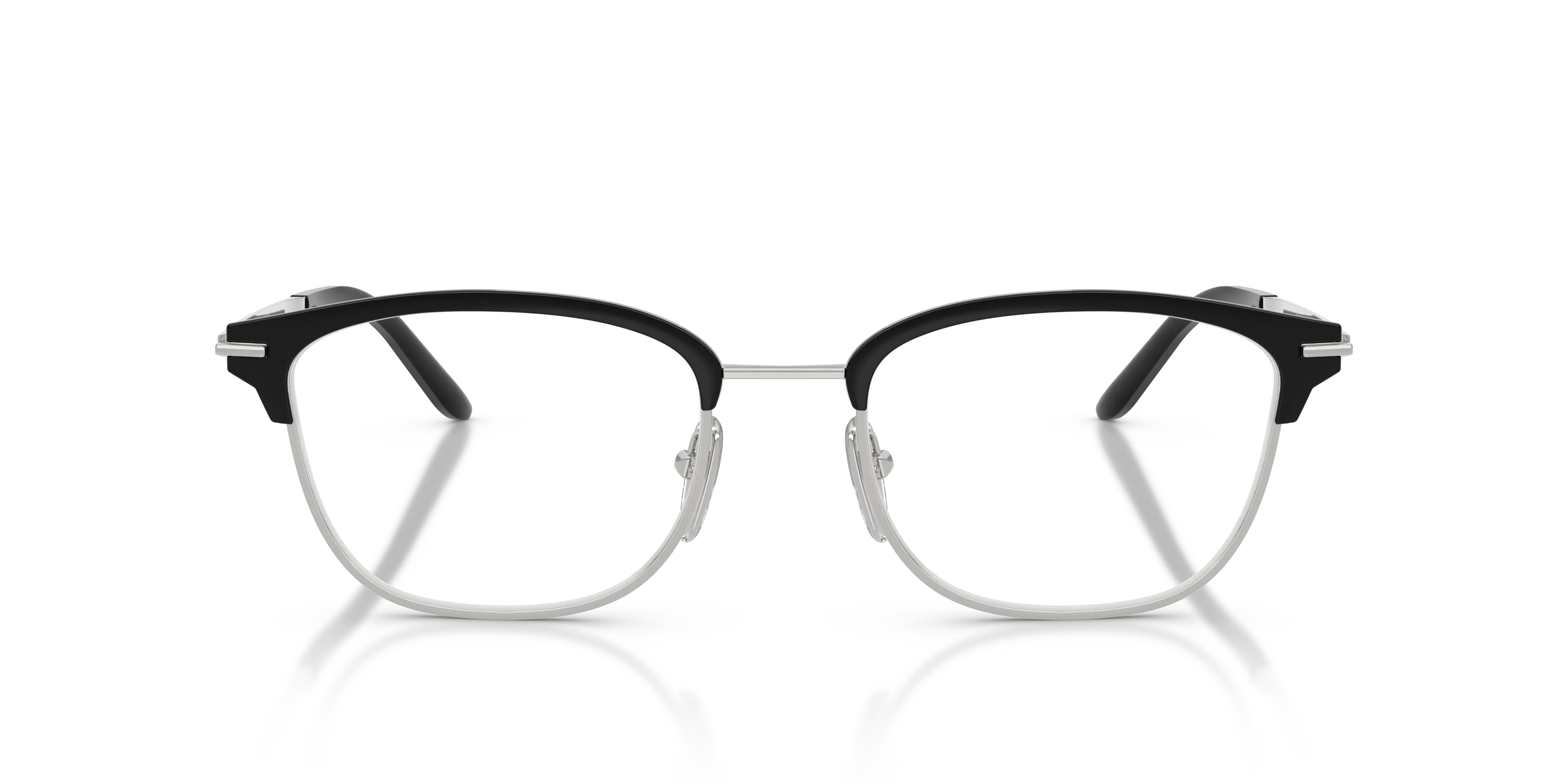 Prada PR D54V TZM1O1 Montature da vista Metallo Nero Trasparente Squadrata Normale - immagine 3